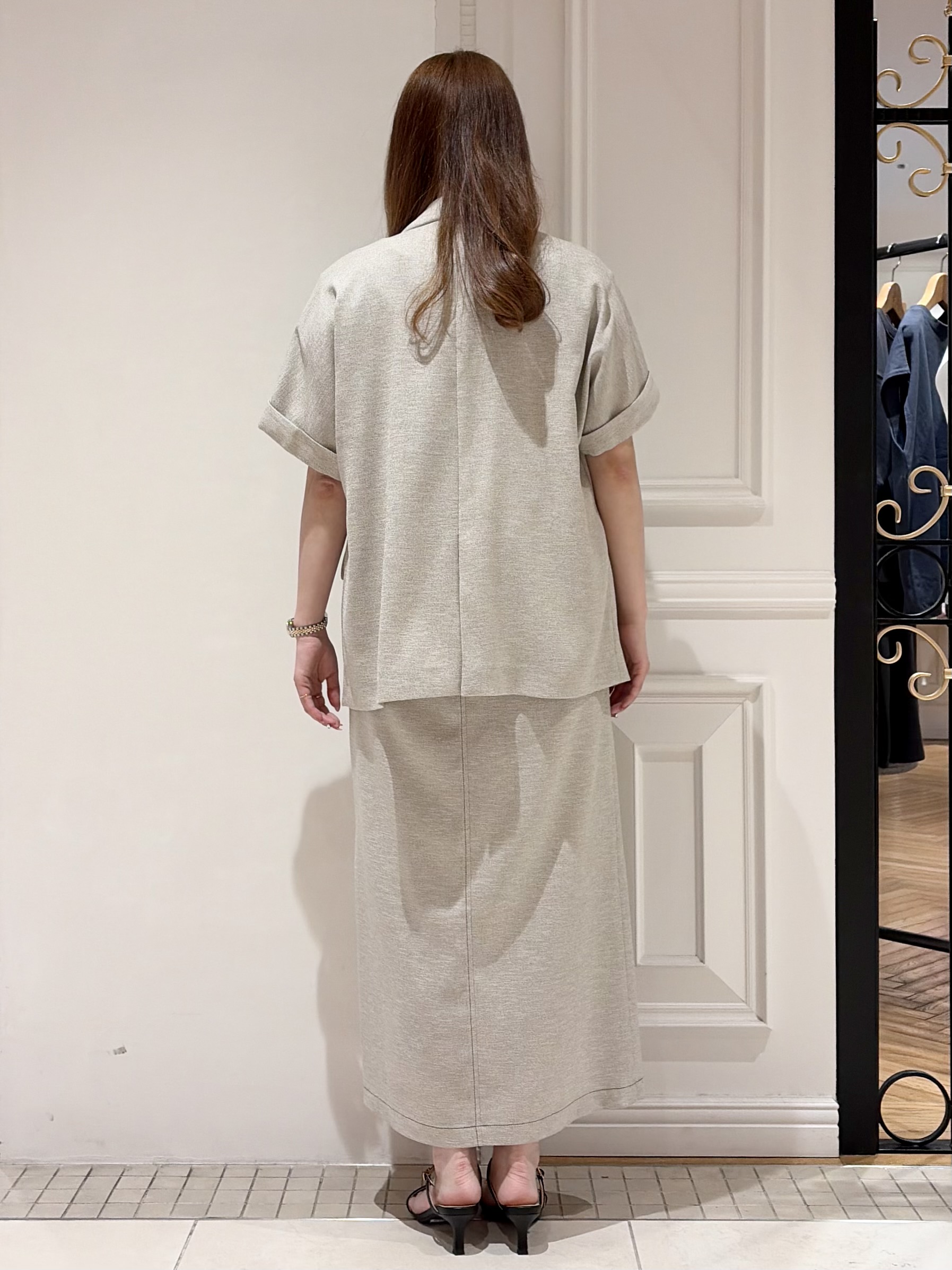 minowaさんの「DRESSTERIOR｜【セットアップ可/UVカット/接触冷感/吸水速乾】ウォッシャブル リネンライクドルマンジャケット」を使ったコーディネート