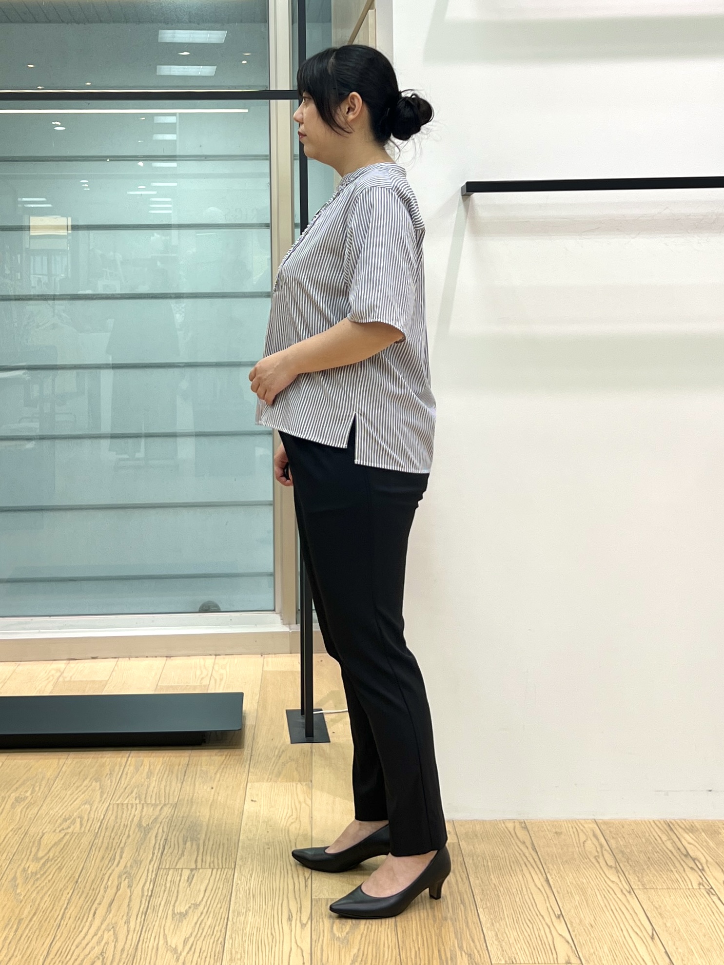 shimaさんの「INDIVI｜【さらに軽く軽快！／着る日傘】ノーカラージャケット」を使ったコーディネート