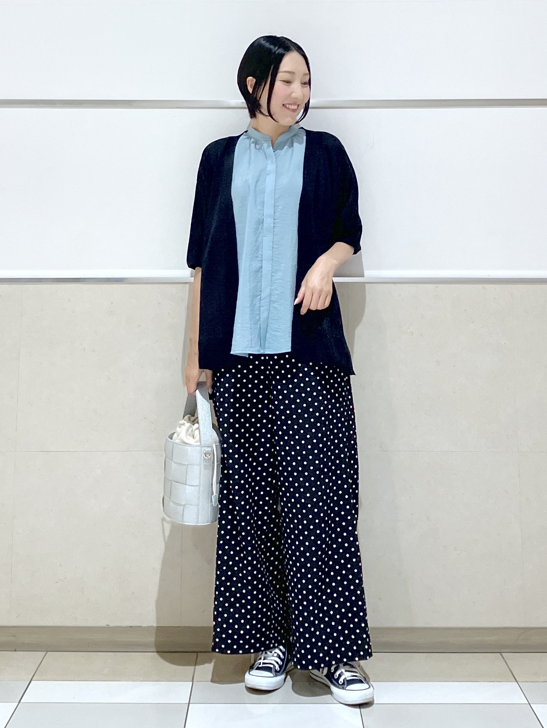 eriko さんの「Dessin｜ギャザーネック フレンチスリーブブラウス」を使ったコーディネート
