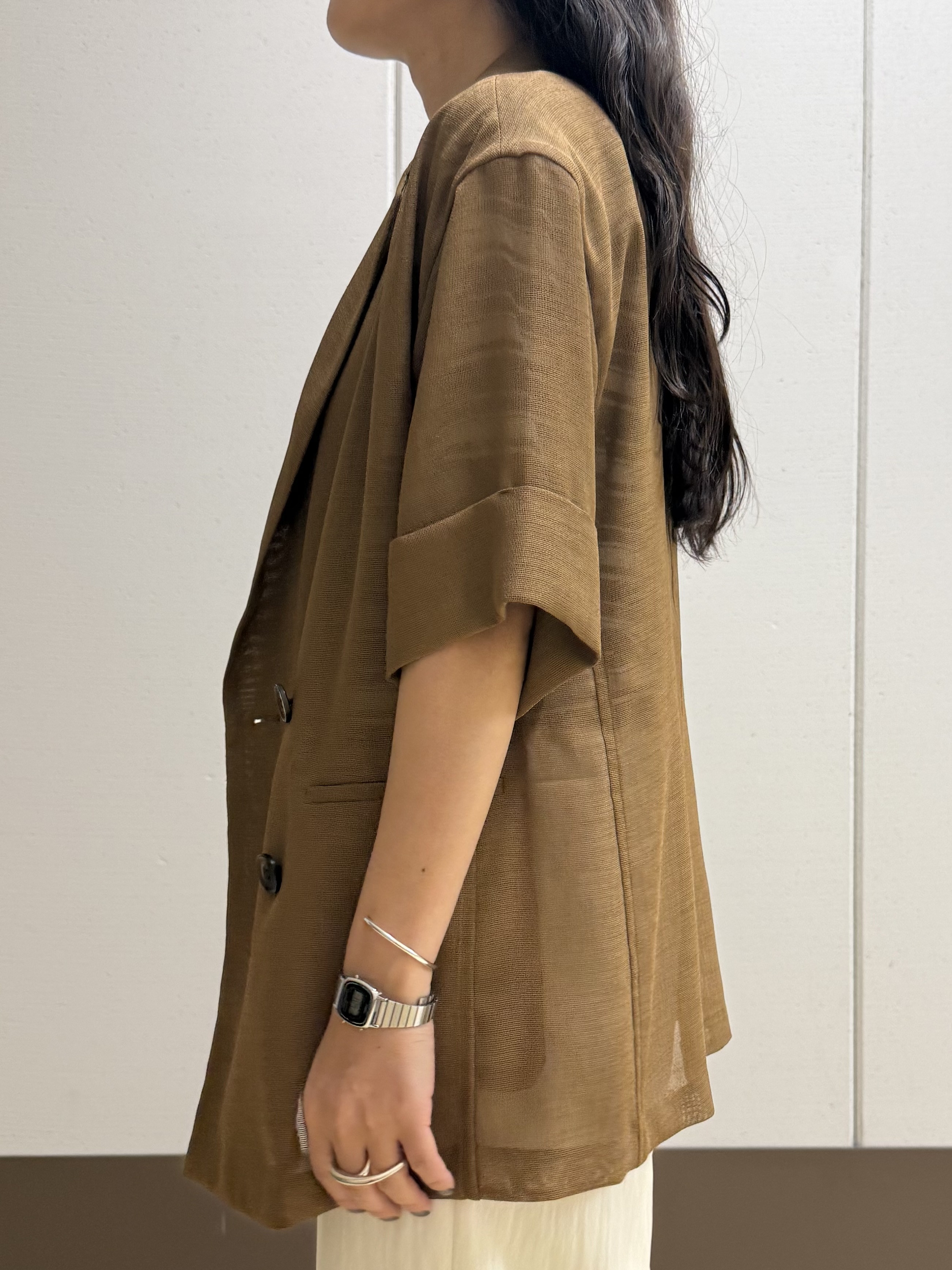 mamiさんの「INDIVI｜【ゆったり／着映え】ボーダーリラクシーTシャツ」を使ったコーディネート