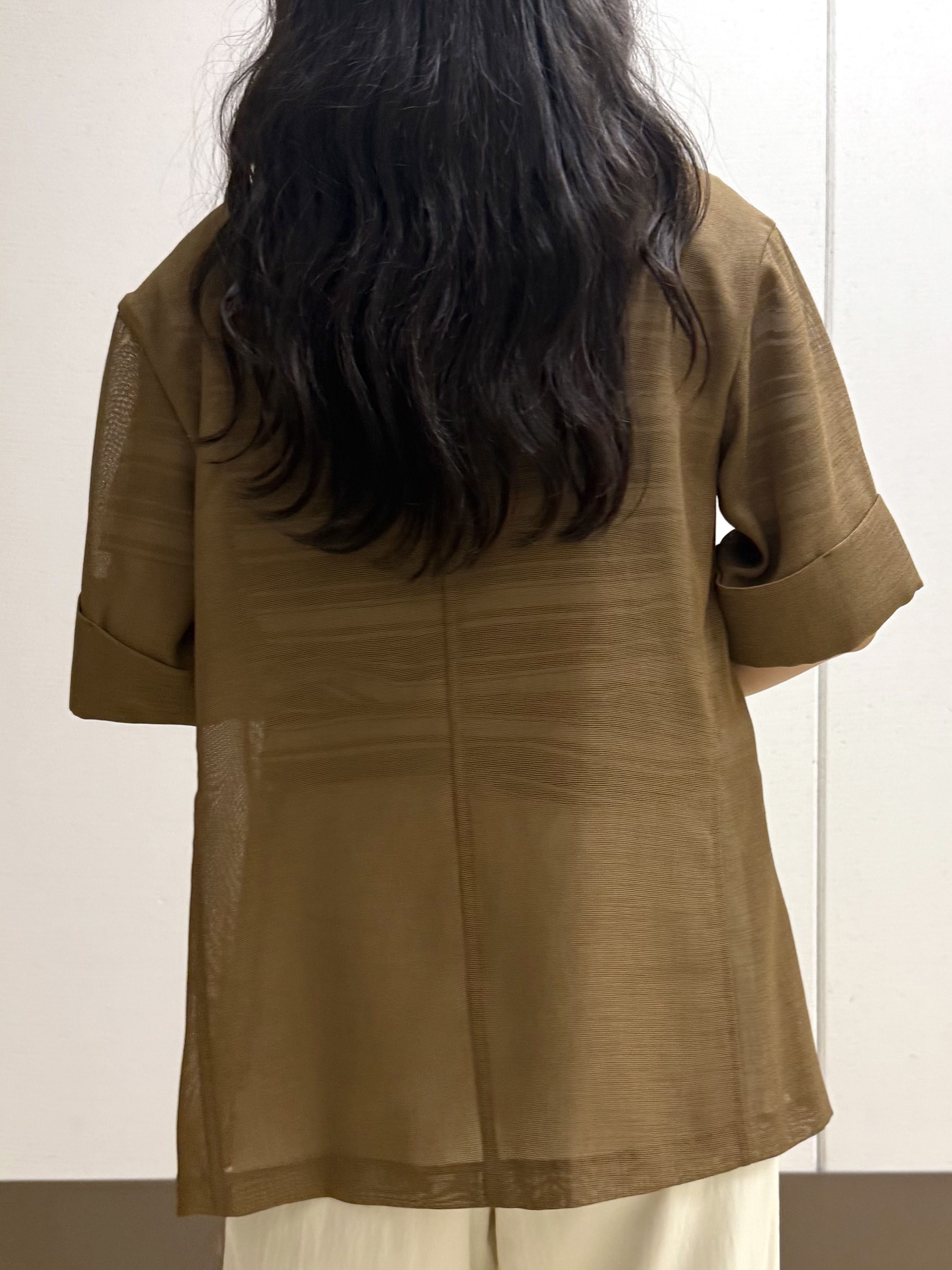 mamiさんの「INDIVI｜【ゆったり／着映え】ボーダーリラクシーTシャツ」を使ったコーディネート