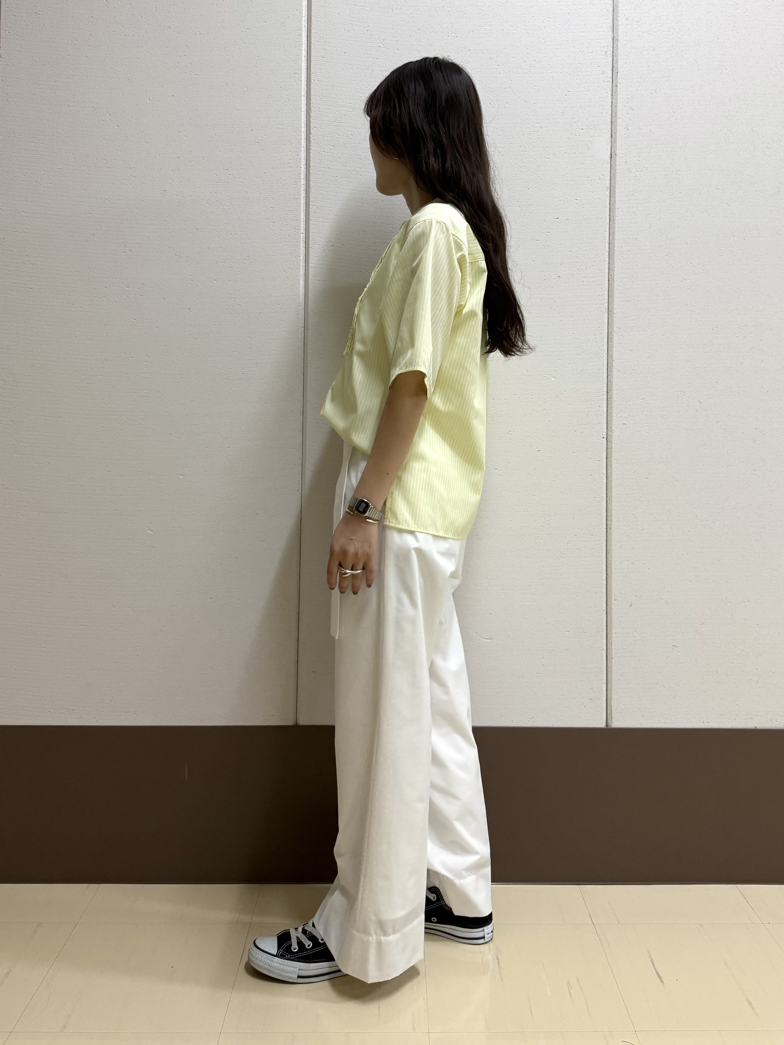 mamiさんの「INDIVI｜【UVケア／吸汗速乾／着映え】フリルピンタックブラウス」を使ったコーディネート