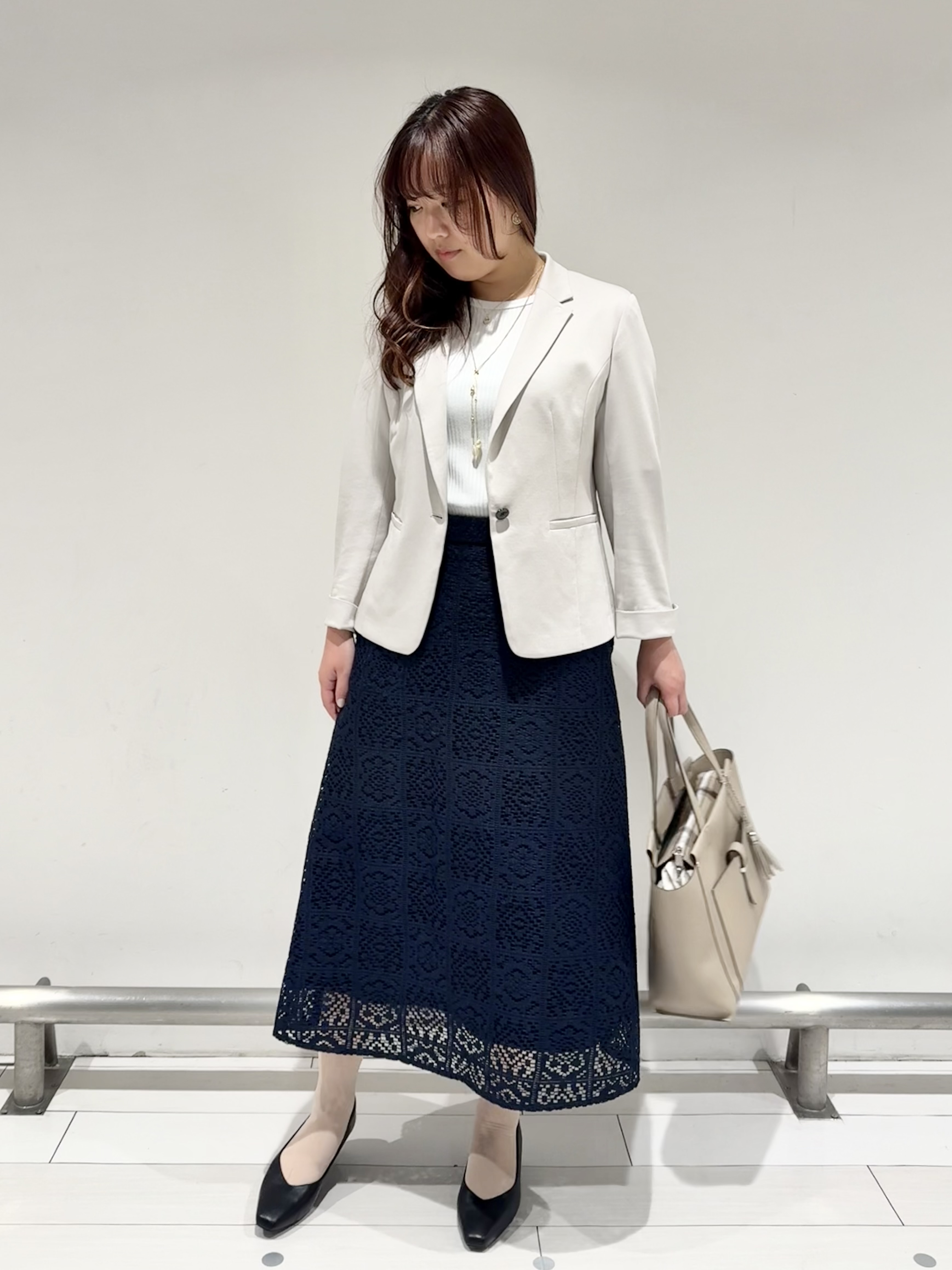 Azusaさんの「Reflect｜【SS-4Lサイズ／UVカット／接触冷感】匠ジャケット／ベーシックテーラード」を使ったコーディネート