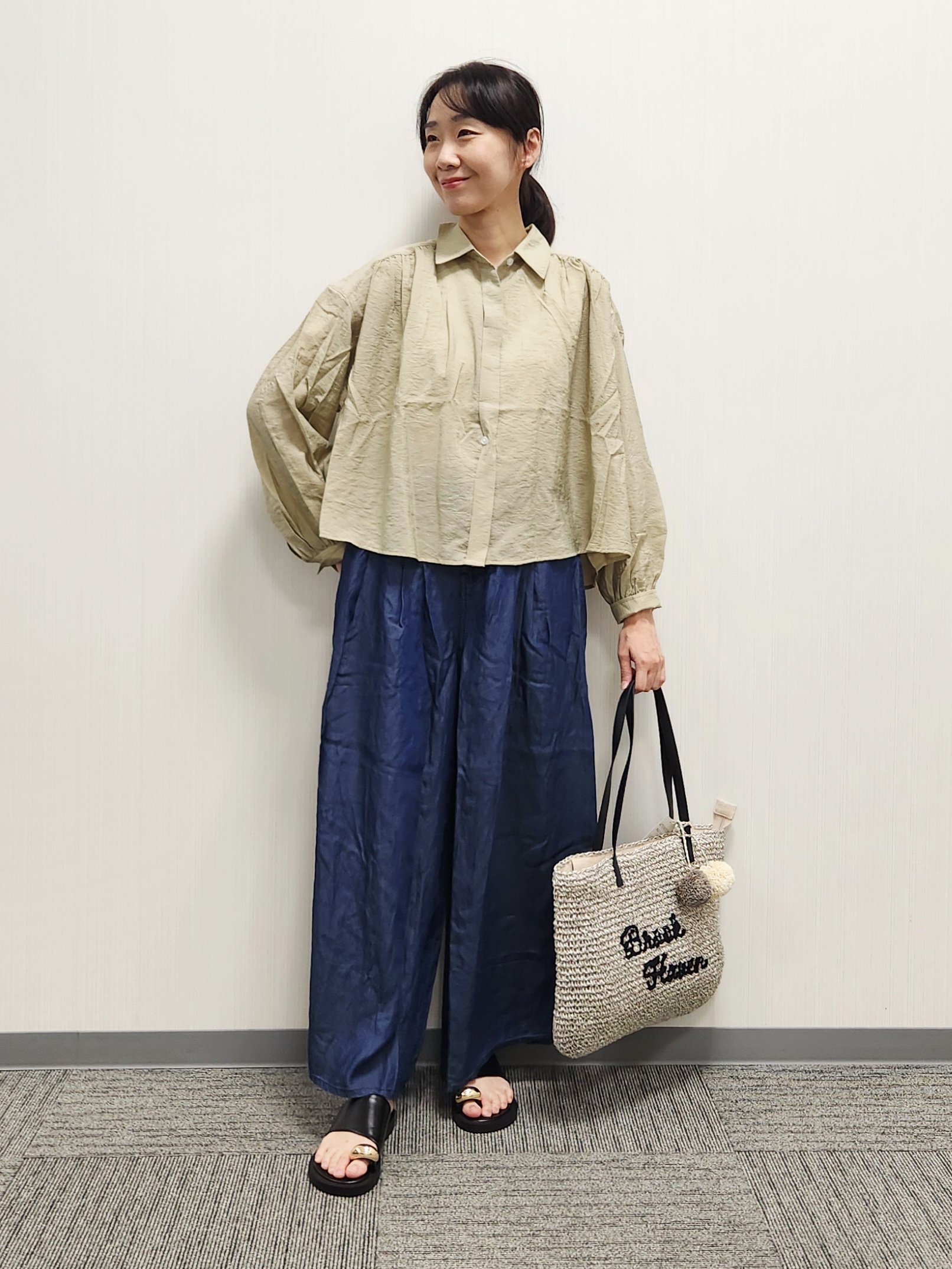 naraさんの「Dessin｜エアリーシアーブラウス」を使ったコーディネート