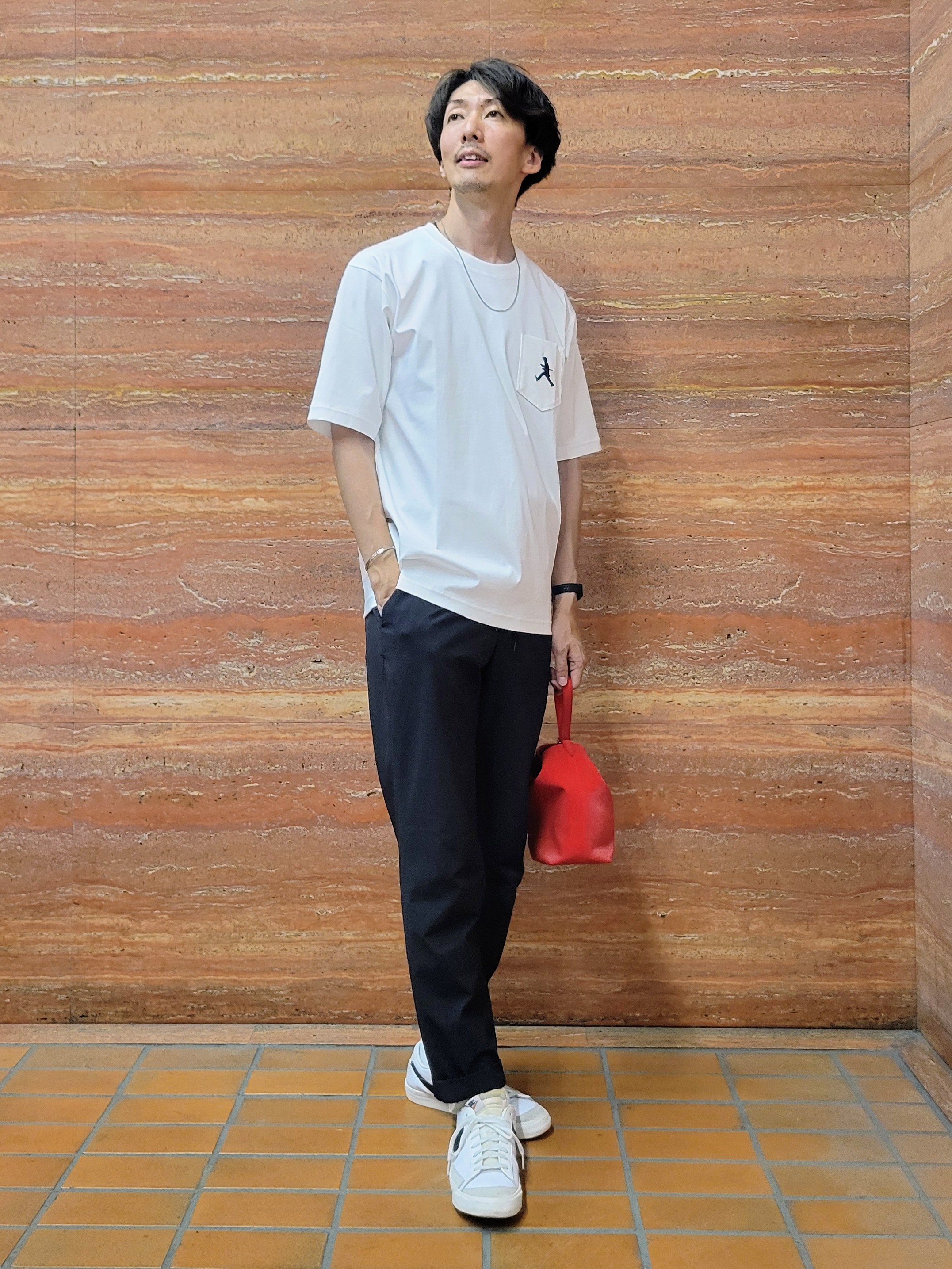 piroyaさんの「TAKEO KIKUCHI｜【BOWLER HAT LABEL】アイスクリアコットン ボーラーハットウォーカー ポロシャツ」を使ったコーディネート