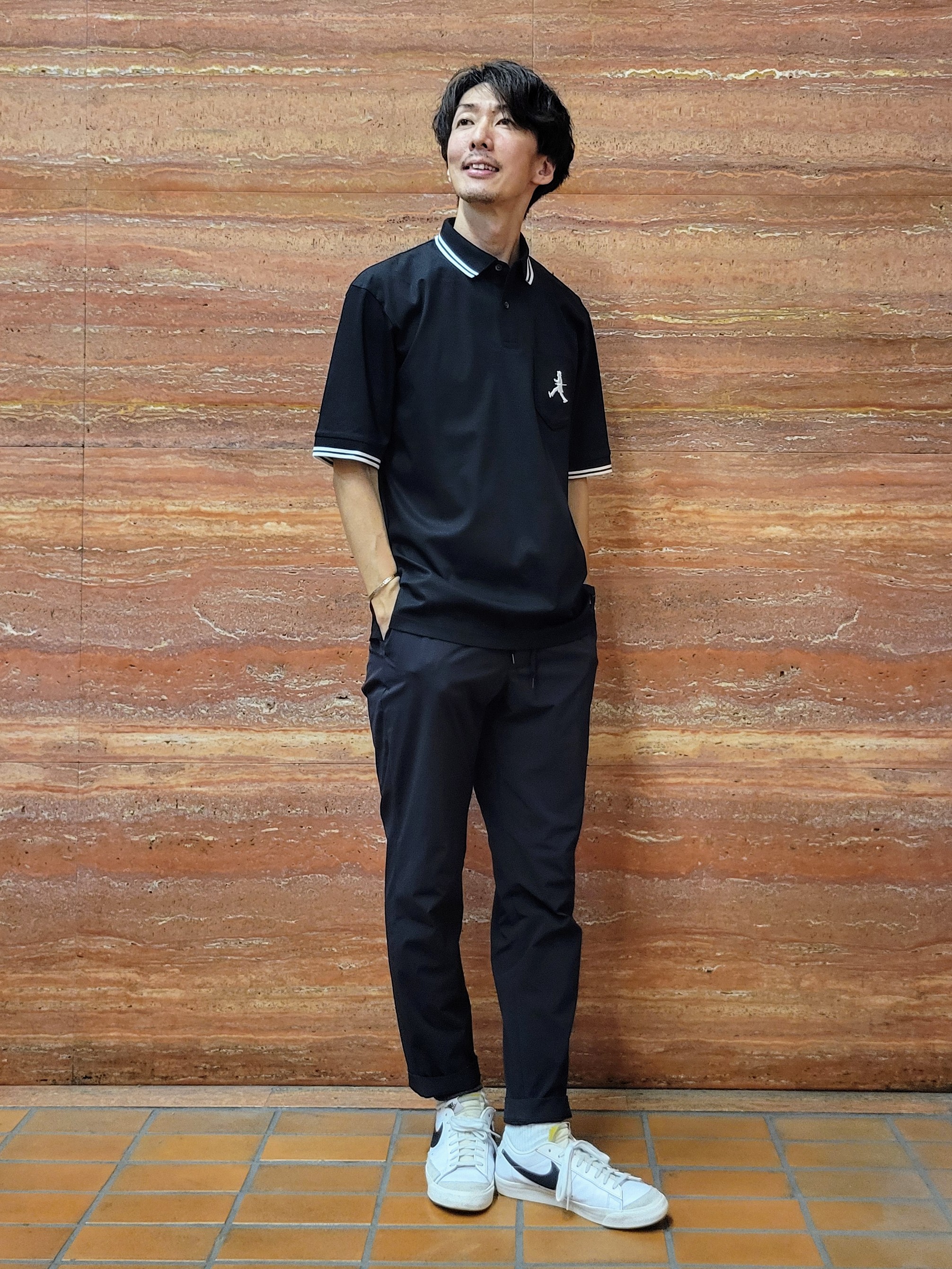 piroyaさんの「TAKEO KIKUCHI｜【BOWLER HAT LABEL】アイスクリアコットン ボーラーハットウォーカー ポロシャツ」を使ったコーディネート