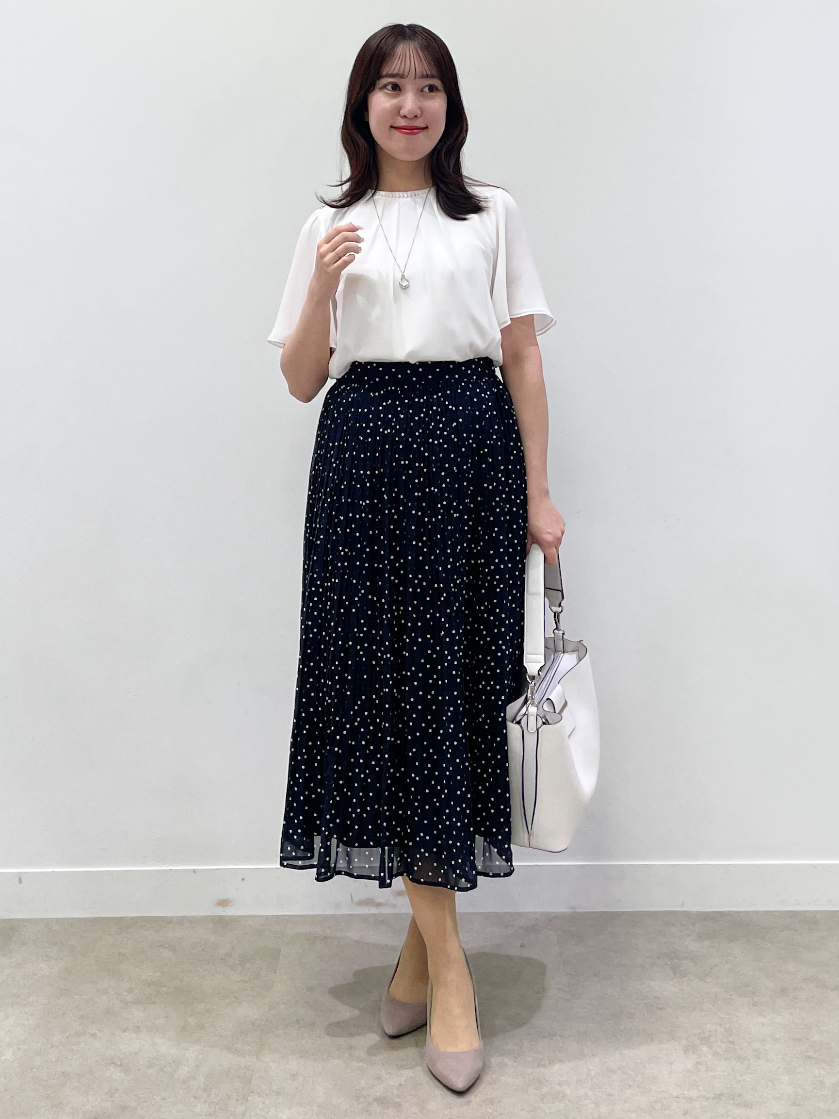yukariさんの「Reflect｜【S-4Lサイズ/UVカット／接触冷感】シフォンジャージブラウス」を使ったコーディネート