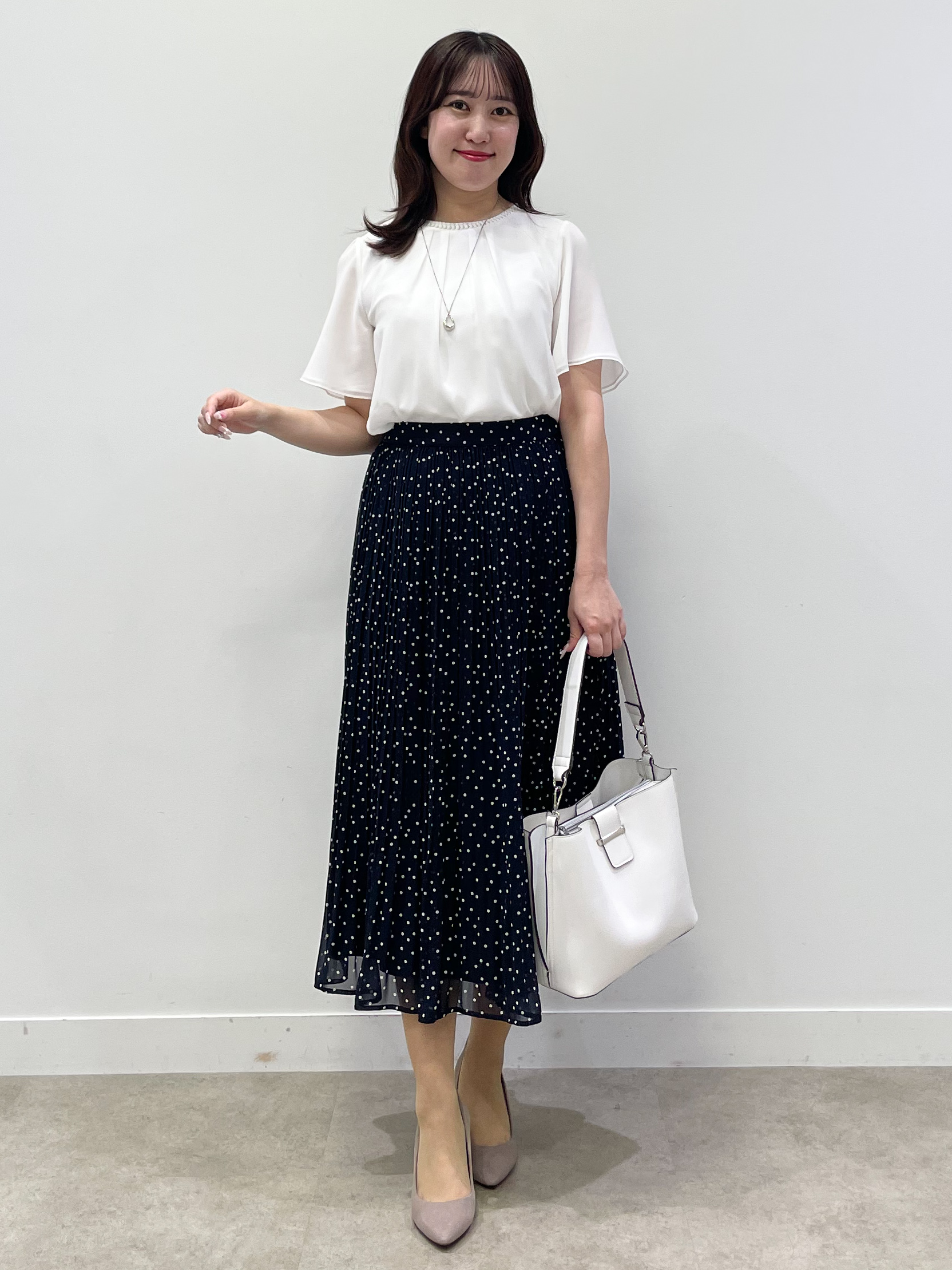 yukariさんの「Reflect｜【S-4Lサイズ/UVカット／接触冷感】シフォンジャージブラウス」を使ったコーディネート