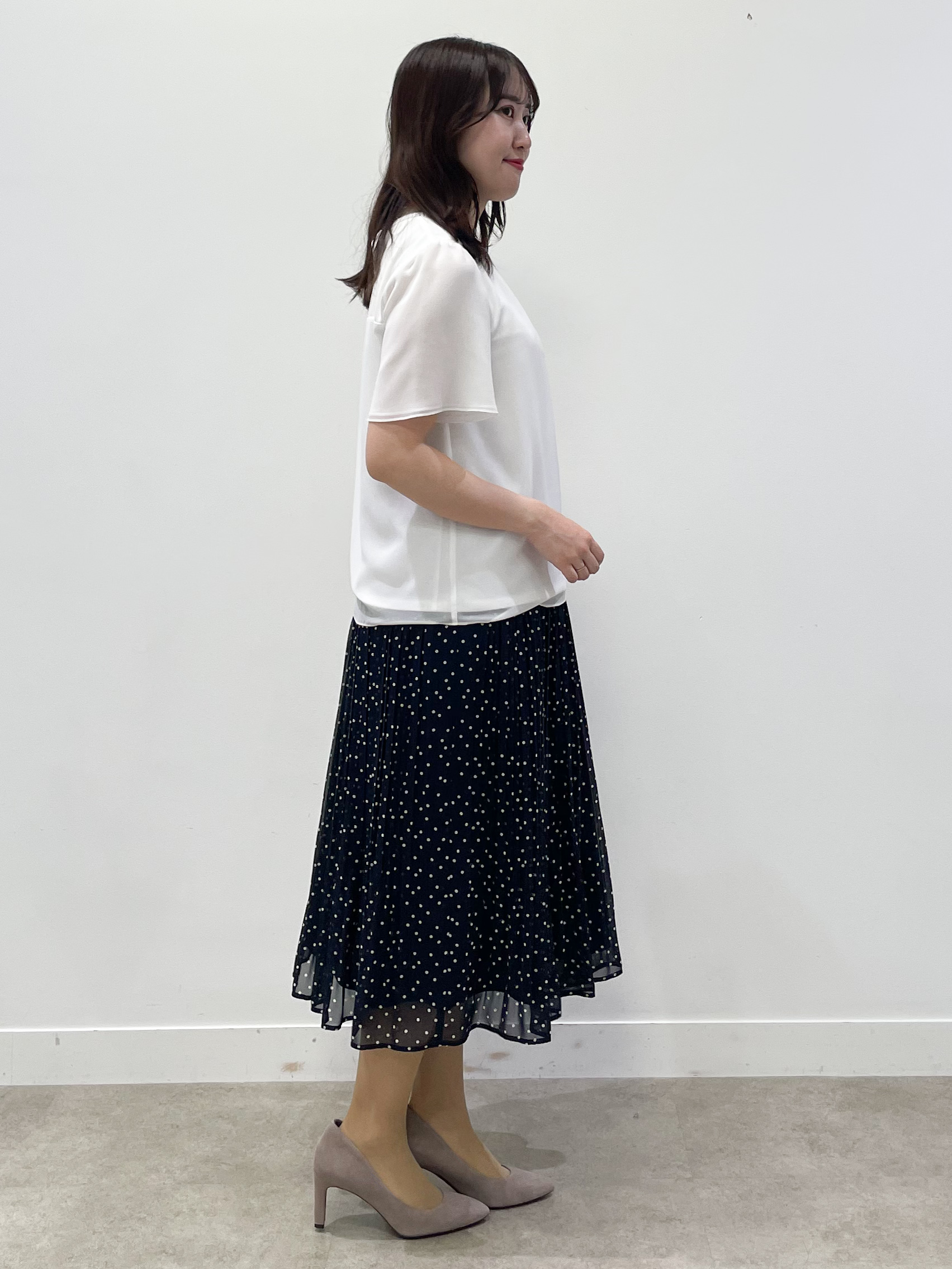 yukariさんの「Reflect｜【S-4Lサイズ/UVカット／接触冷感】シフォンジャージブラウス」を使ったコーディネート