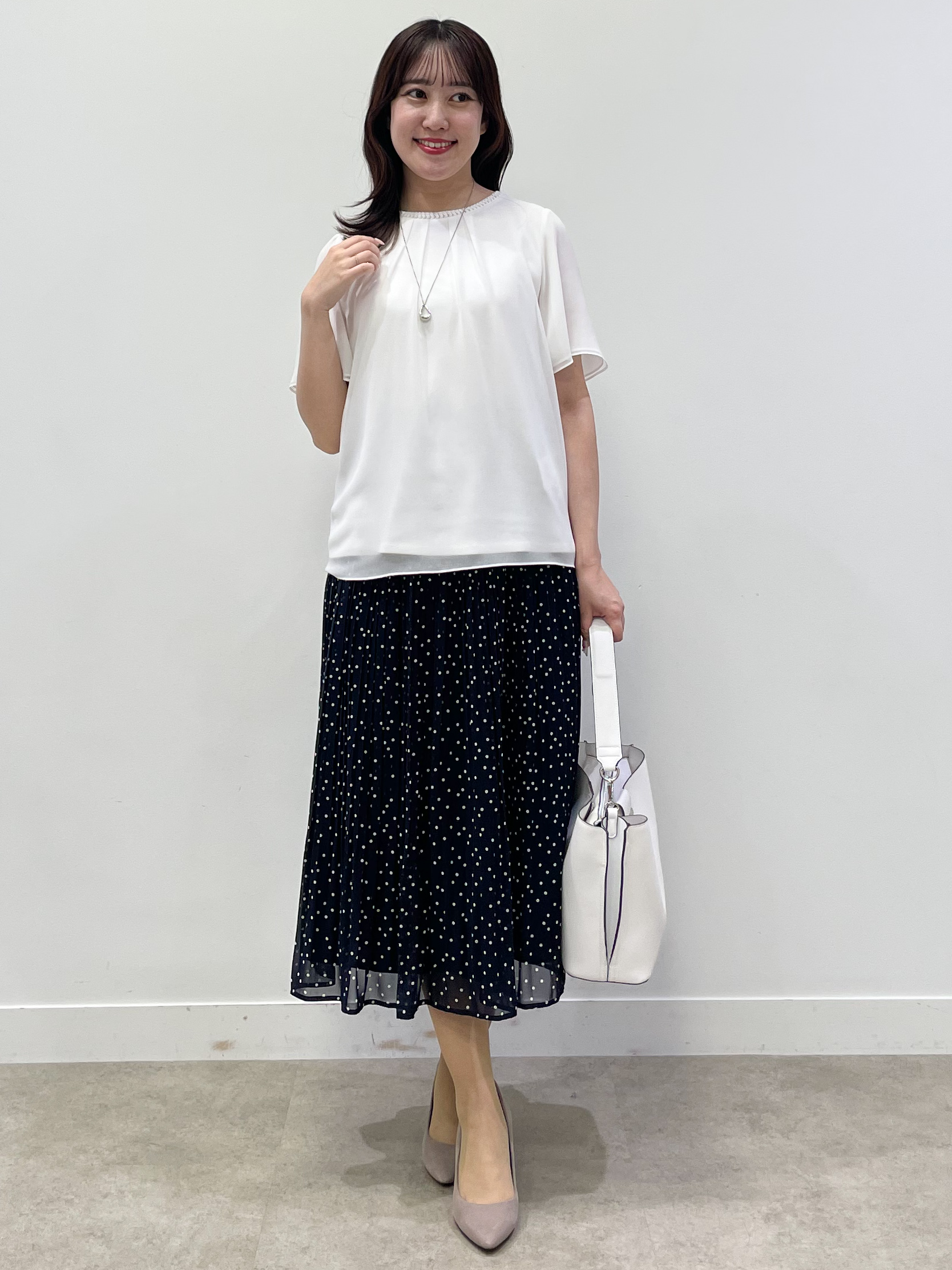 yukariさんの「Reflect｜【S-4Lサイズ/UVカット／接触冷感】シフォンジャージブラウス」を使ったコーディネート