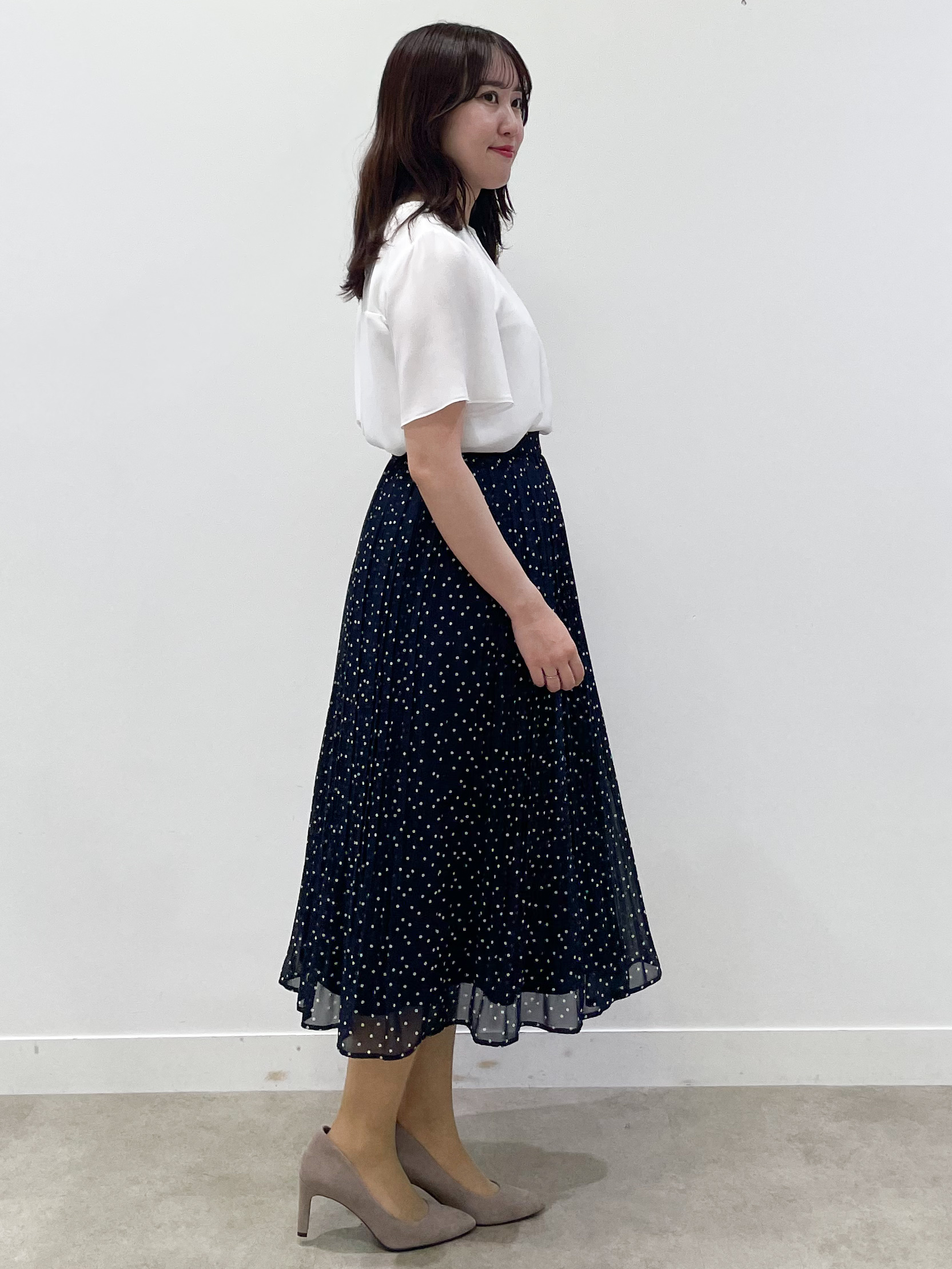 yukariさんの「Reflect｜【S-4Lサイズ/UVカット／接触冷感】シフォンジャージブラウス」を使ったコーディネート