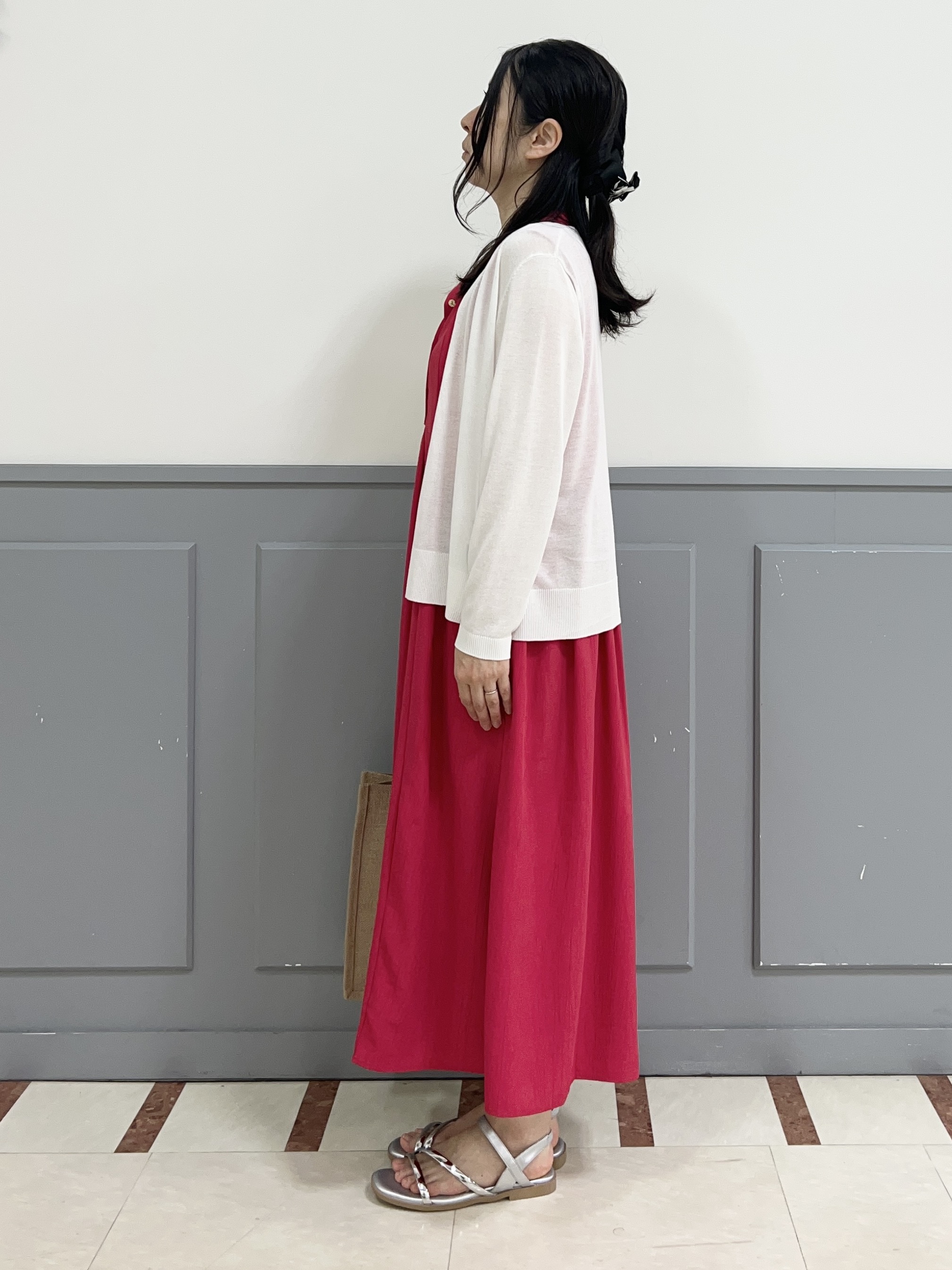 yuuさんの「grove｜高評価！【接触冷感／UVカットetc】ベーシックショートカーディガン」を使ったコーディネート