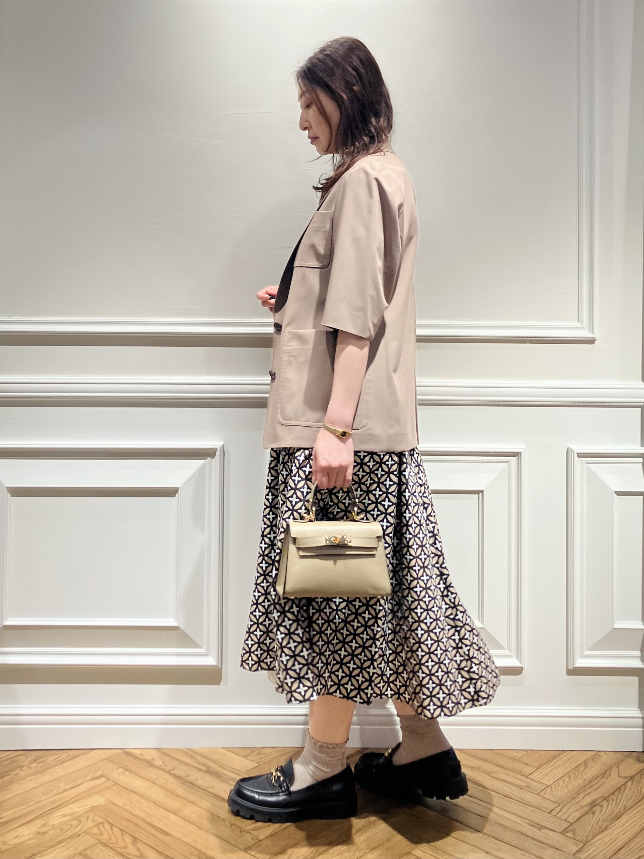 TSUKUIさんの「DRESSTERIOR｜【接触冷感/セットアップ可】 2WAYストレッチスリークオータージャケット」を使ったコーディネート