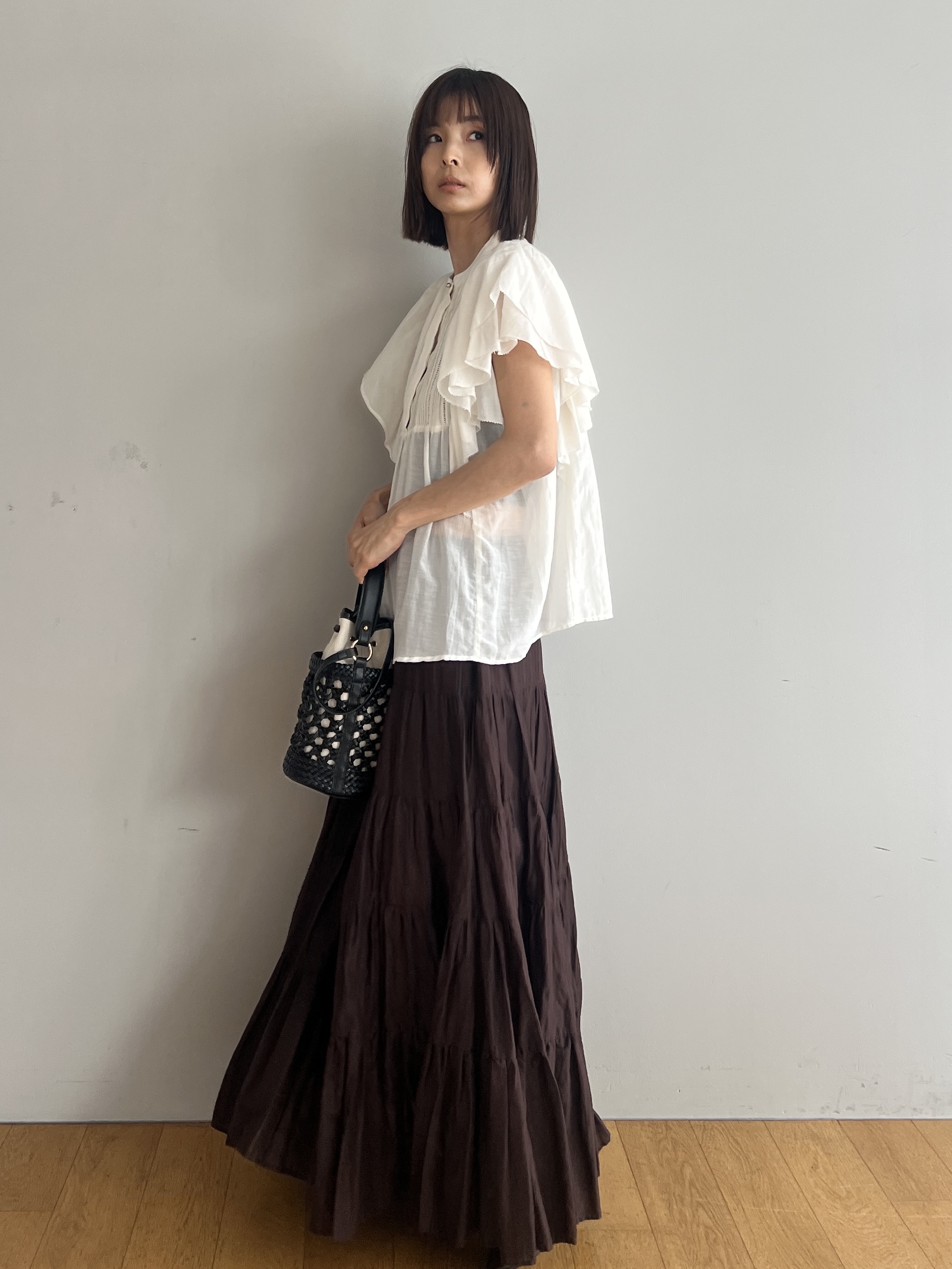 misaさんの「DRESSTERIOR｜【otonaMUSE5月号掲載/3WAY】メッシュ＆キャンバス バケツBAG」を使ったコーディネート