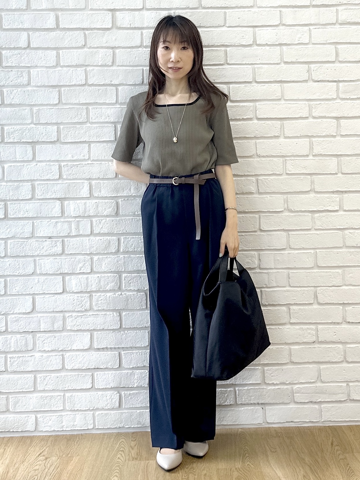 Miwaさんの「UNTITLED｜【ステンレスチェーン】モダンビーンズトップ」を使ったコーディネート