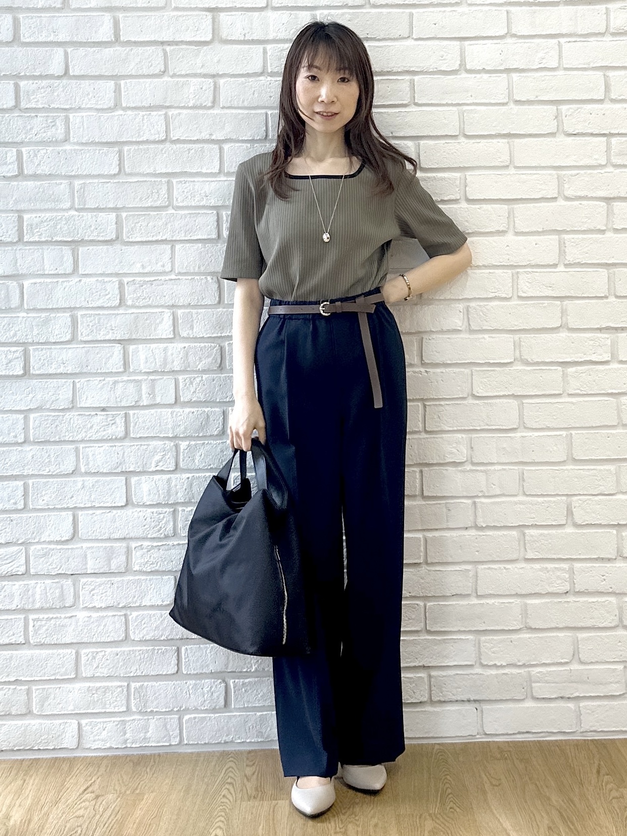 Miwaさんの「UNTITLED｜【ステンレスチェーン】モダンビーンズトップ」を使ったコーディネート