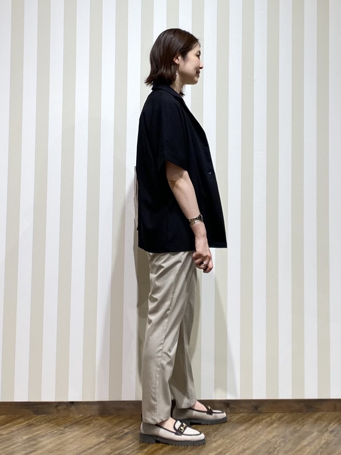 SAOさんの「SHOO･LA･RUE｜【高レビュー/洗濯機可/セットアップ可】軽凛(かろりん) ひんやり半袖ジャケット」を使ったコーディネート