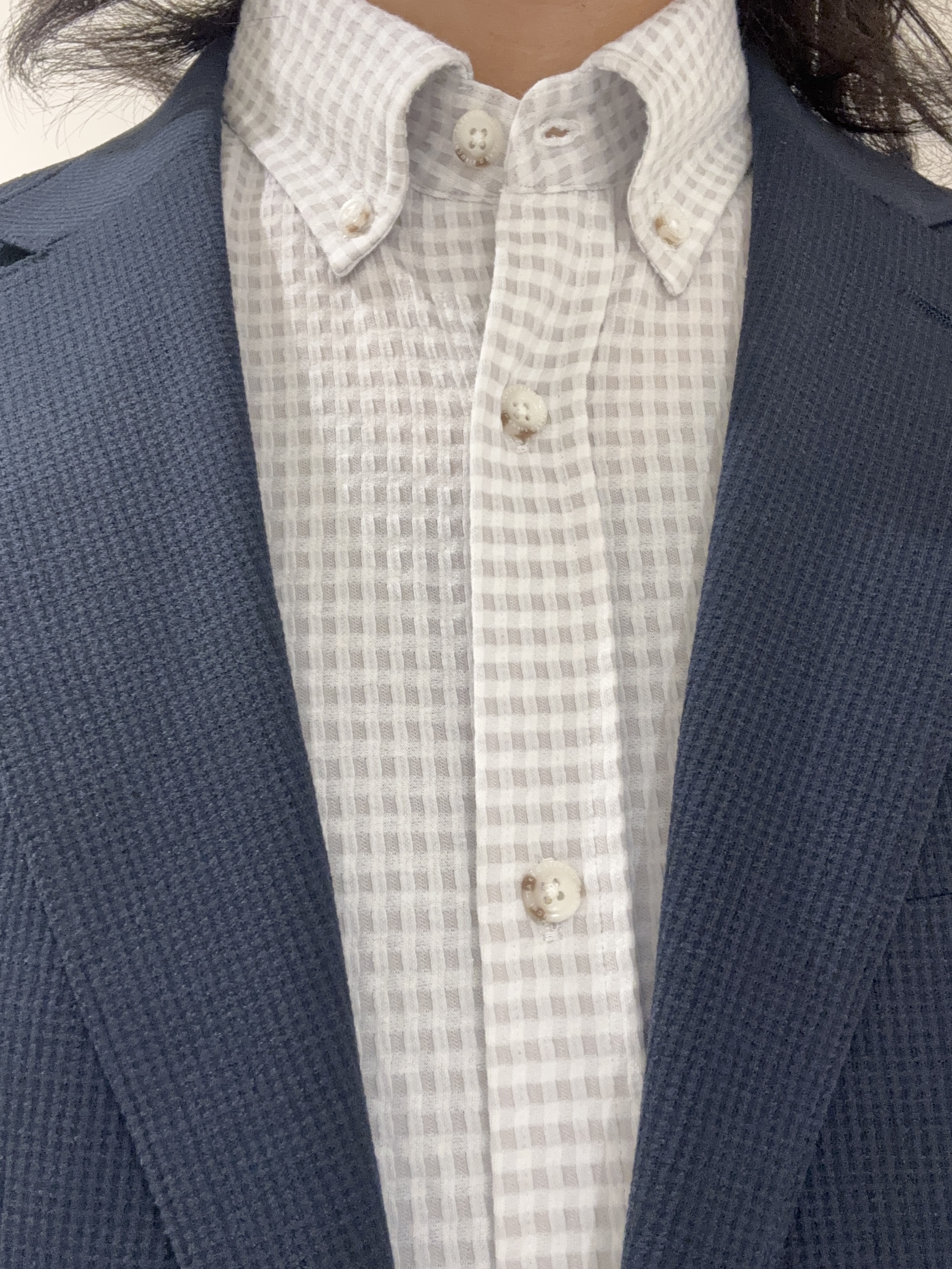 及川さんの「TAKEO KIKUCHI｜【Begin5月号掲載/通気性】トリコットサッカー ジャケット」を使ったコーディネート