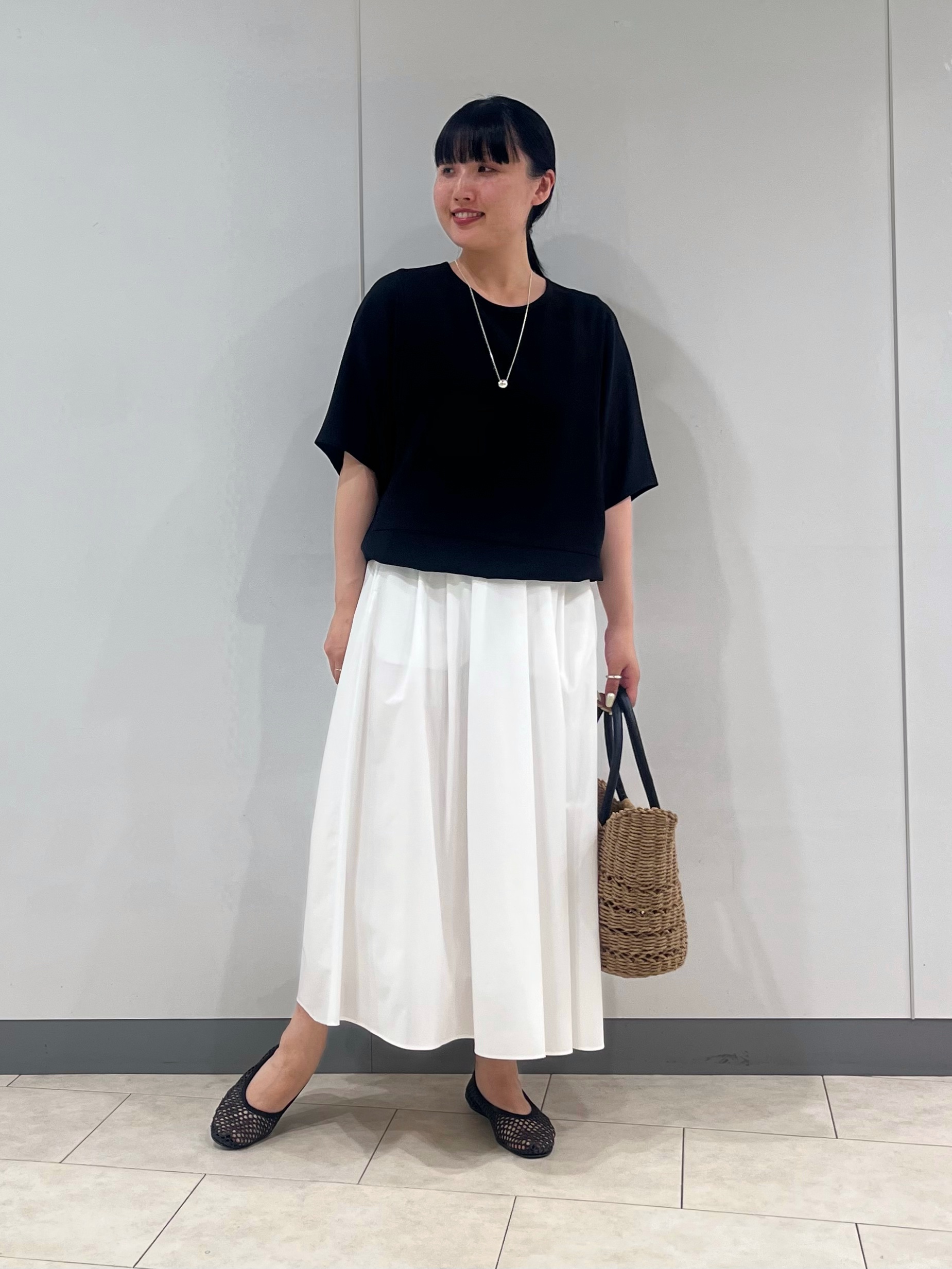 hasuさんの「INDIVI｜【洗える／2WAY／裾ドロスト付き】 ドルマンスリーブチュニックトップス」を使ったコーディネート
