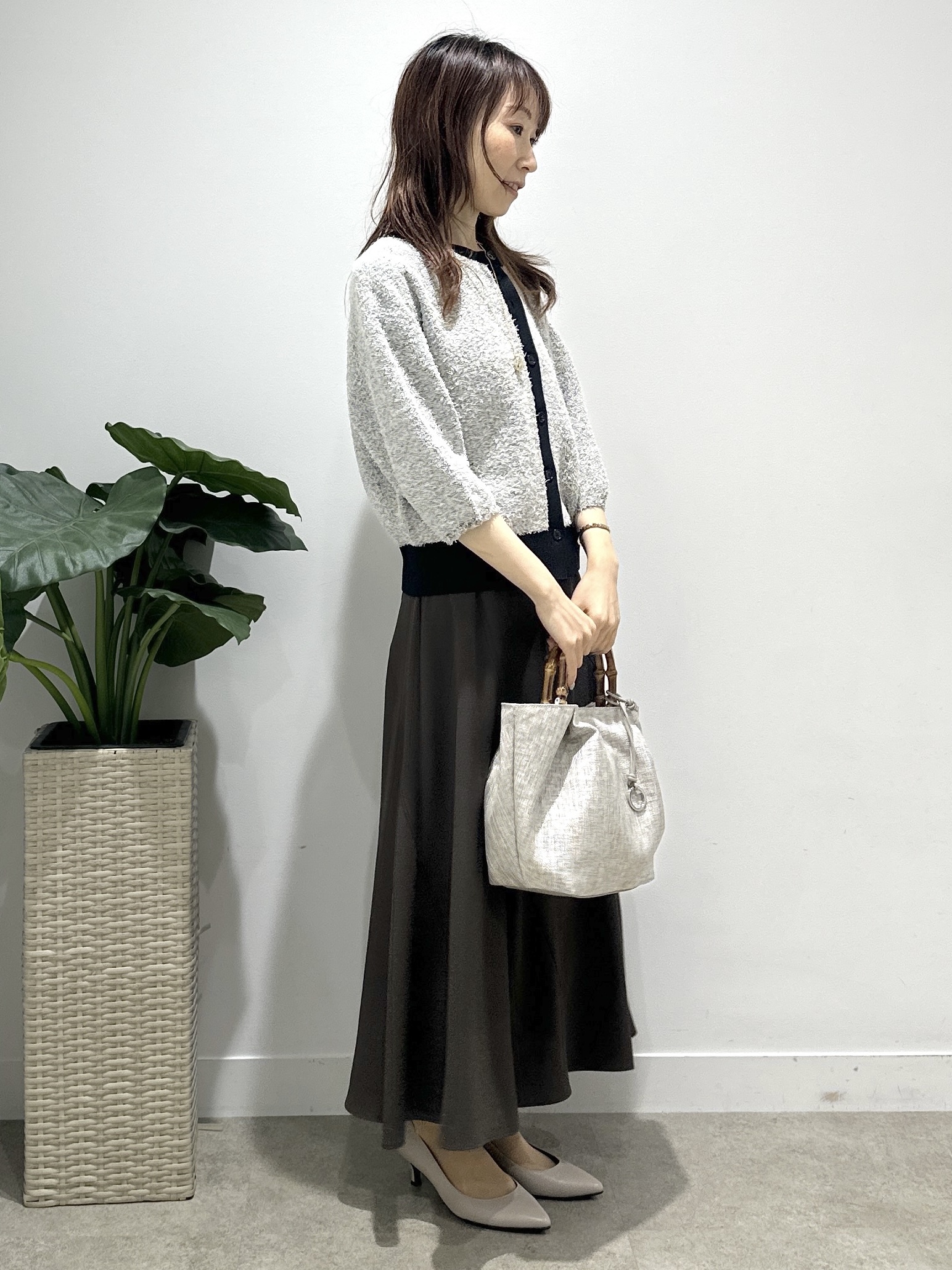 Miwaさんの「UNTITLED｜【接触冷感/はっ水/セットアップ可】リラクシーフレアスカート」を使ったコーディネート