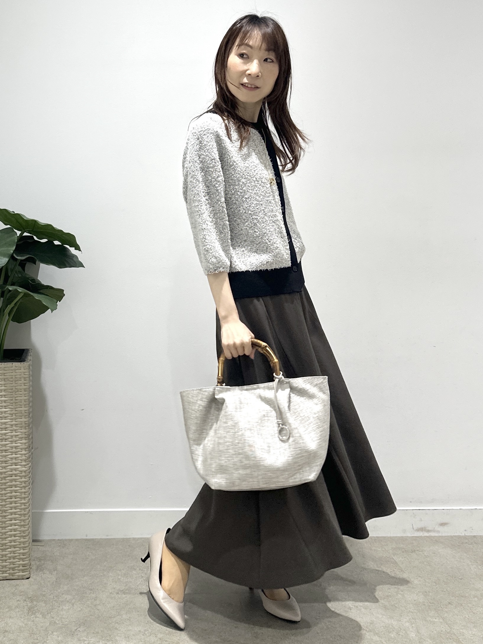 Miwaさんの「UNTITLED｜【接触冷感/はっ水/セットアップ可】リラクシーフレアスカート」を使ったコーディネート