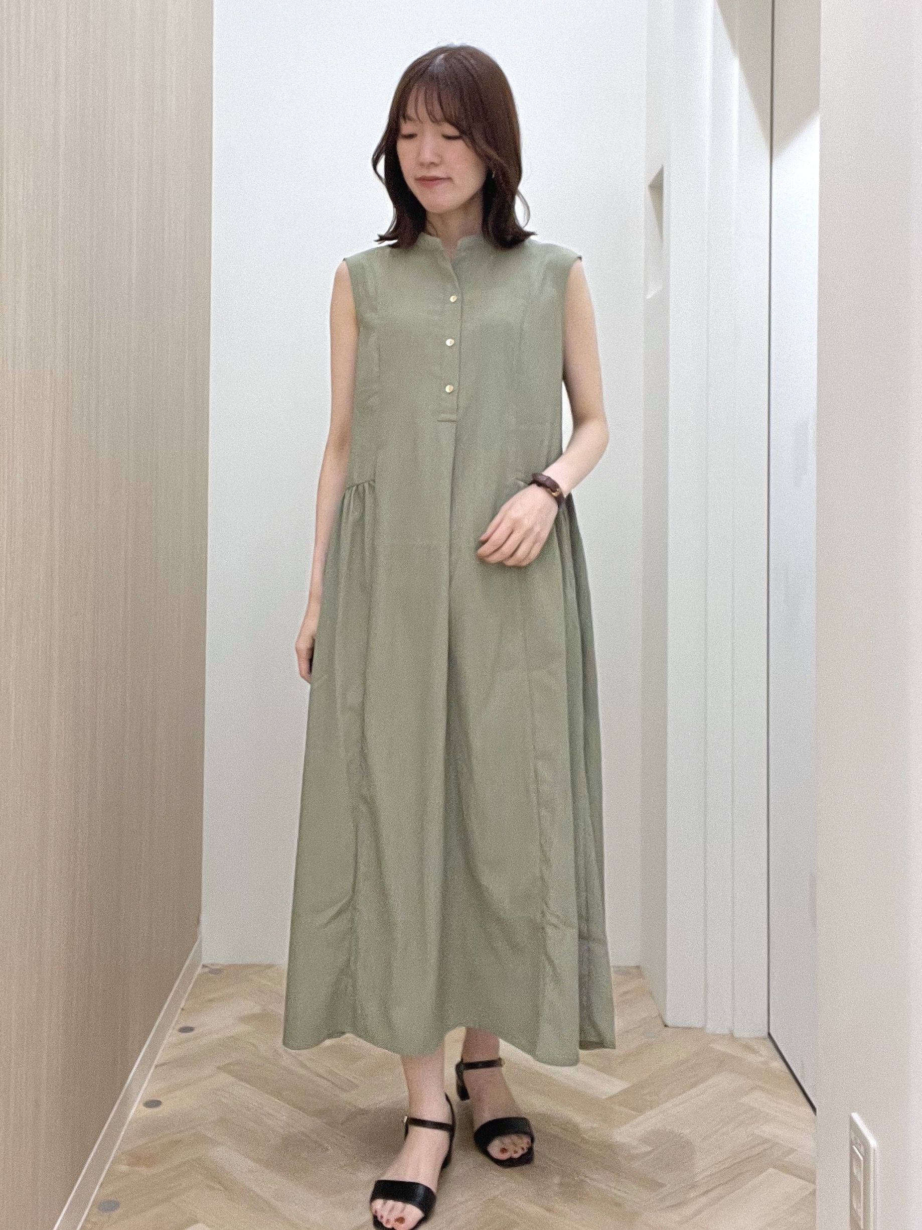  おまつさんの「grove｜高評価！【接触冷感／UVカットetc】ベーシックショートカーディガン」を使ったコーディネート