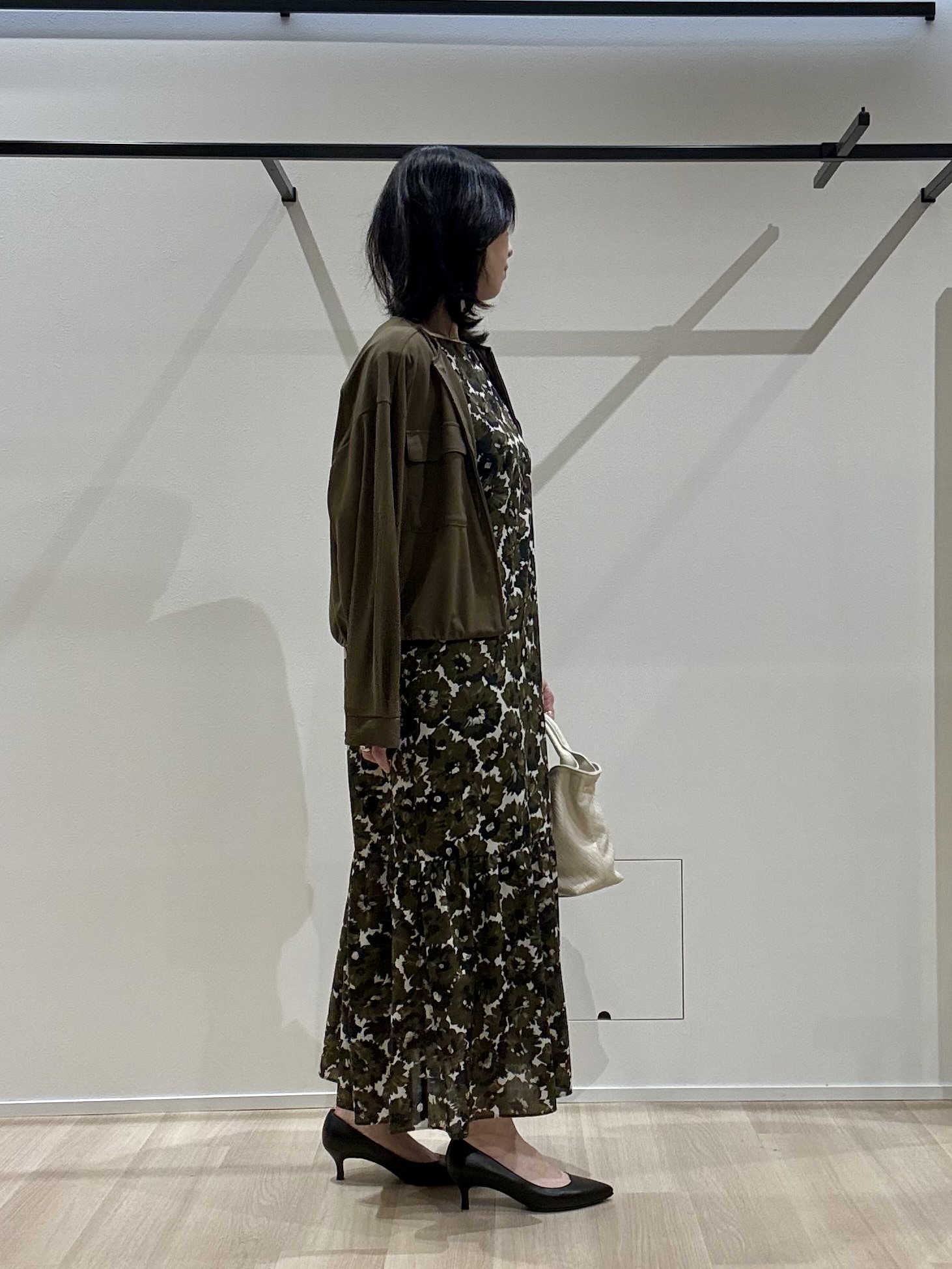 yさんの「UNTITLED｜【古畑星夏さん着用/洗える】シアーブルゾン」を使ったコーディネート