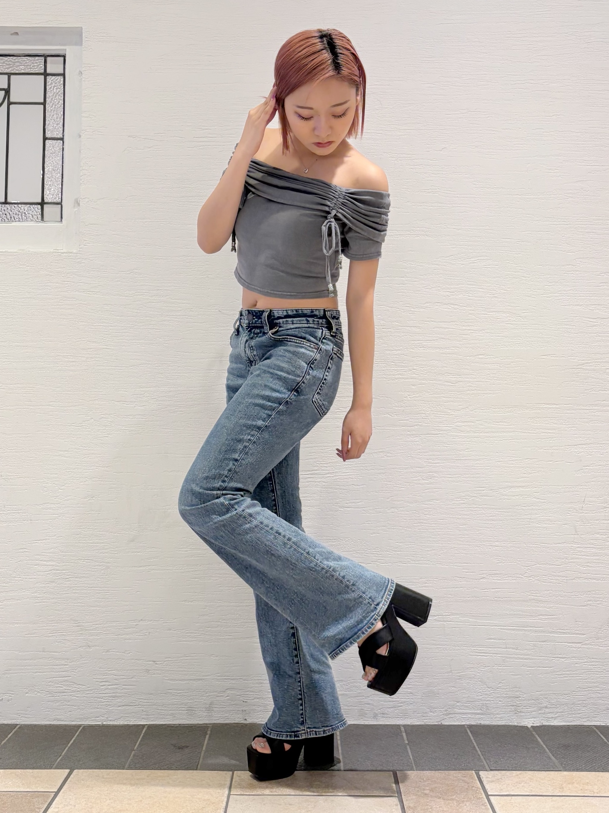 Maoさんの「ESPERANZA｜ラク盛り厚底サンダルⅢ」を使ったコーディネート