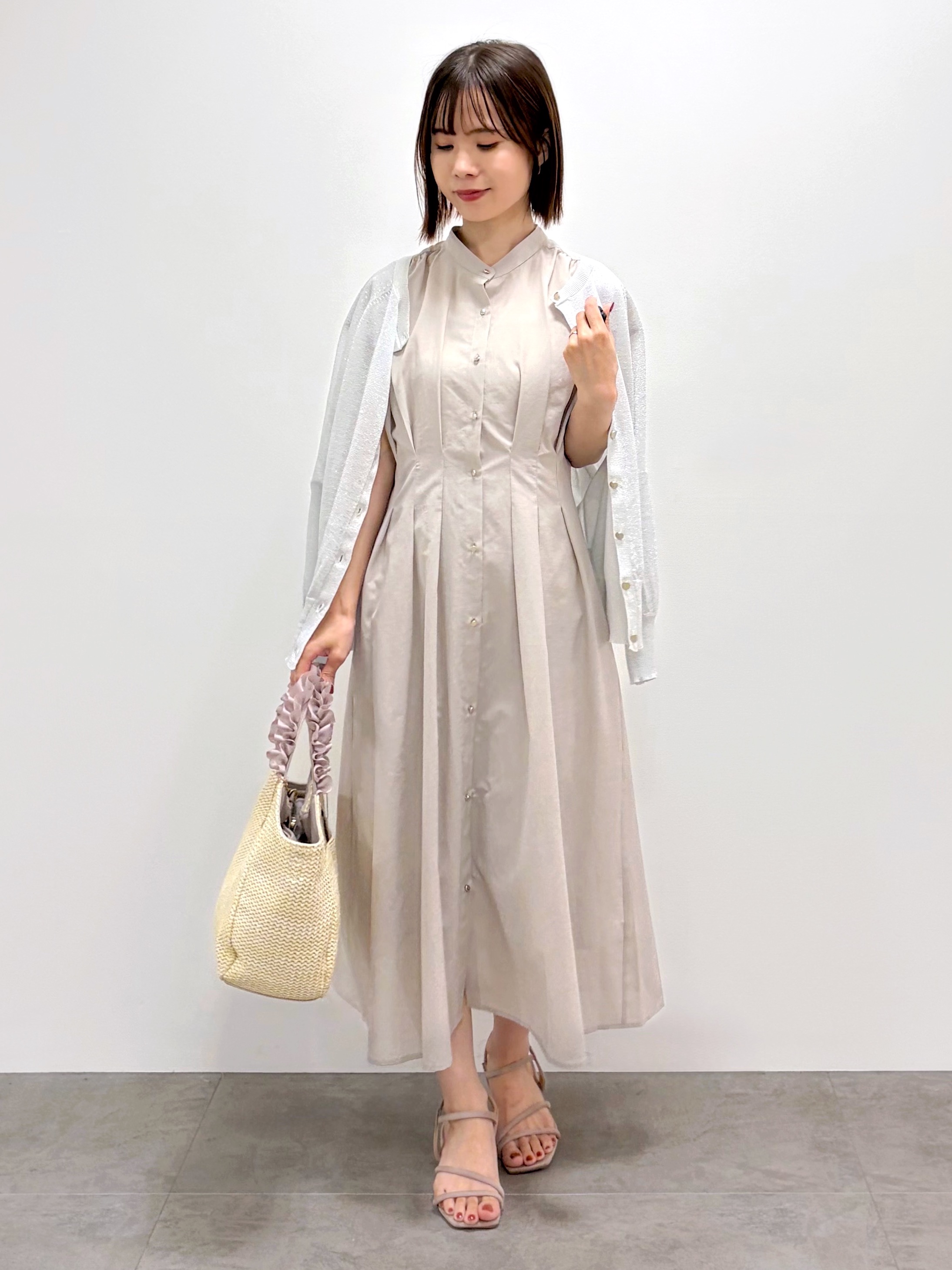 kozuさんの「index｜【接触冷感／防シワ】ひんやり7分袖テーラードジャケット《洗濯機OK》」を使ったコーディネート