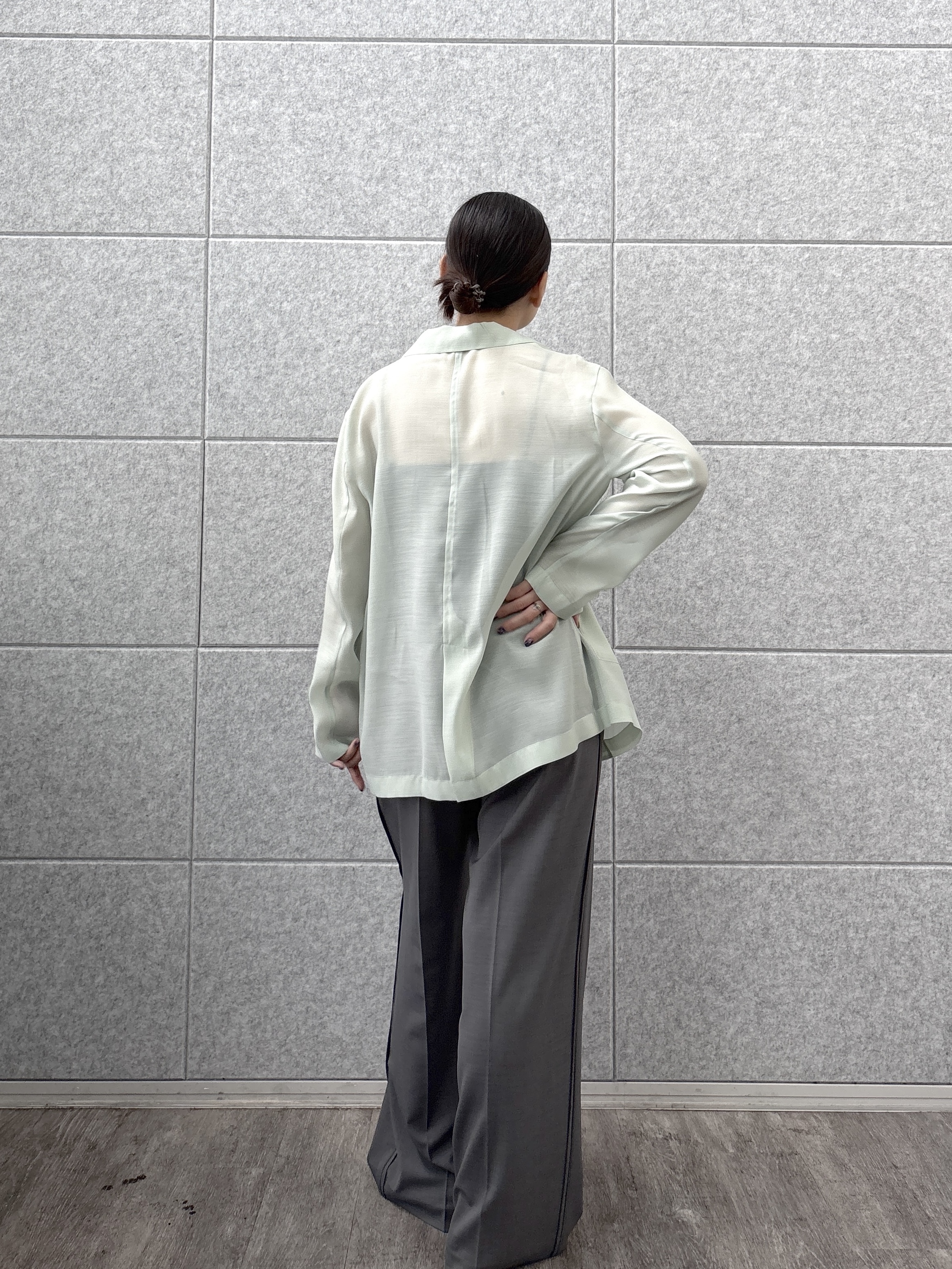 ayanoさんの「INDIVI｜シアーシャツジャケット【接触冷感】」を使ったコーディネート