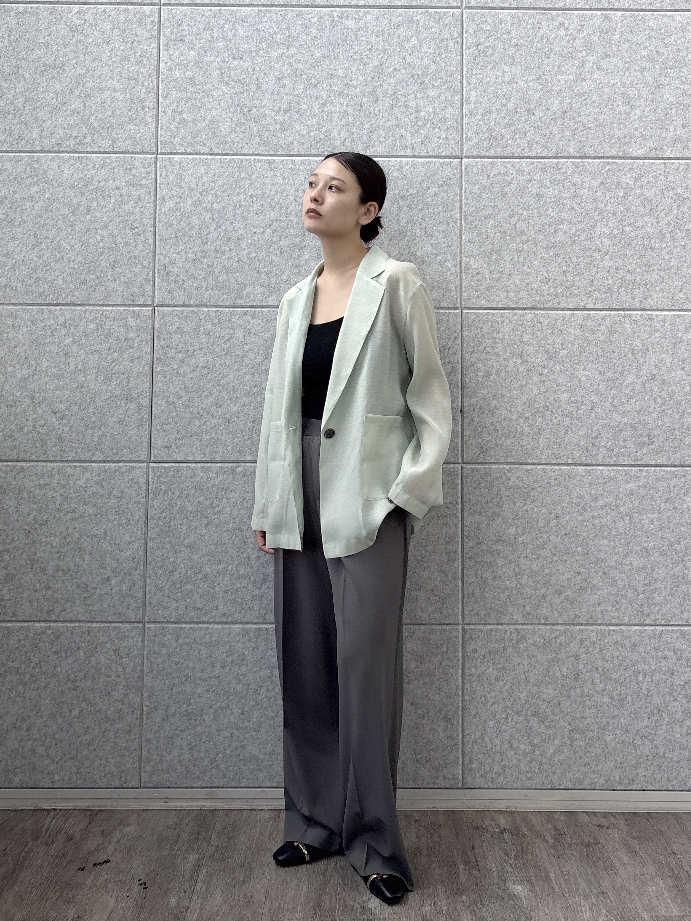 ayanoさんの「INDIVI｜シアーシャツジャケット【接触冷感】」を使ったコーディネート