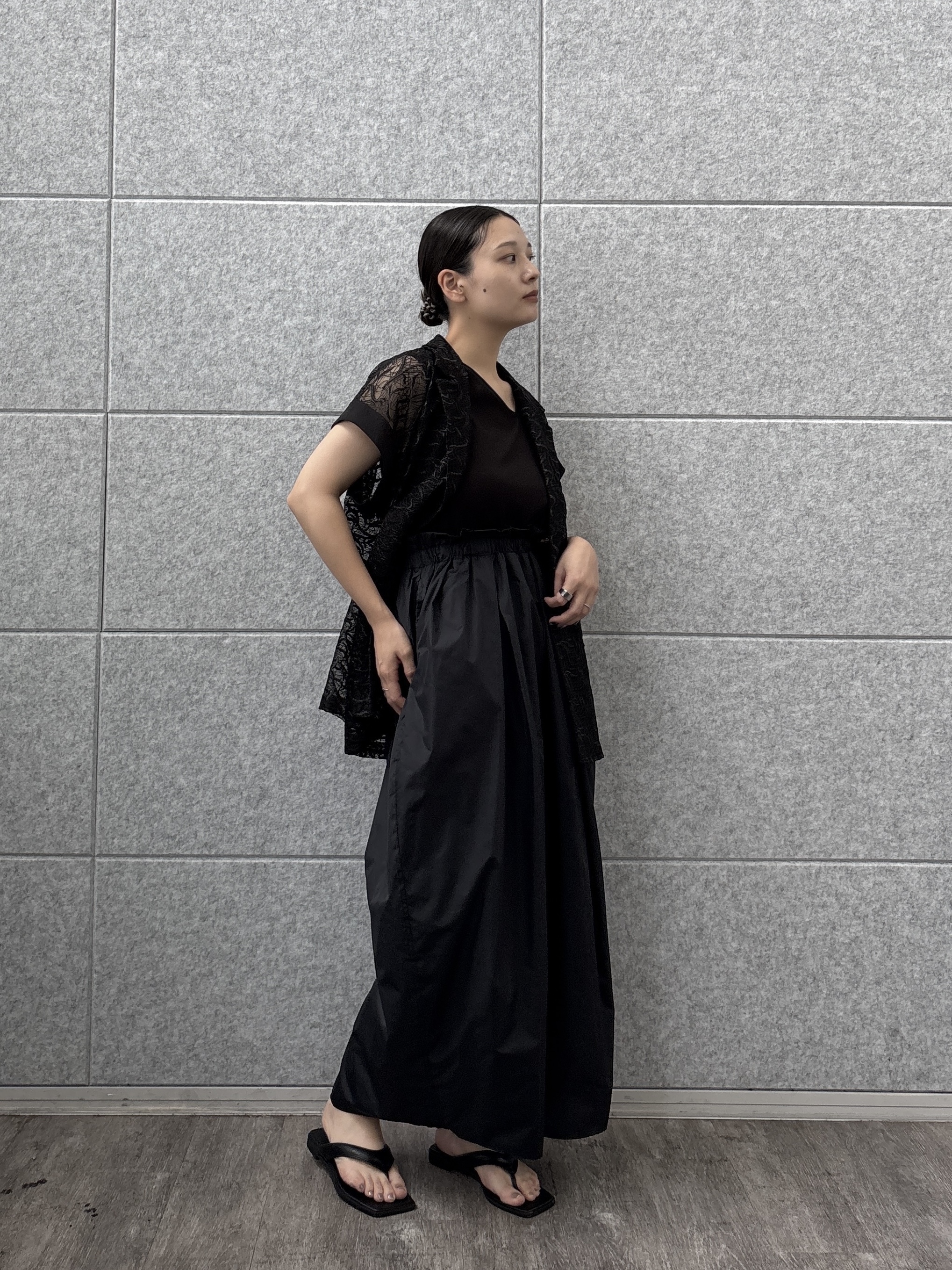 ayanoさんの「INDIVI｜コンビコクーンワンピース」を使ったコーディネート