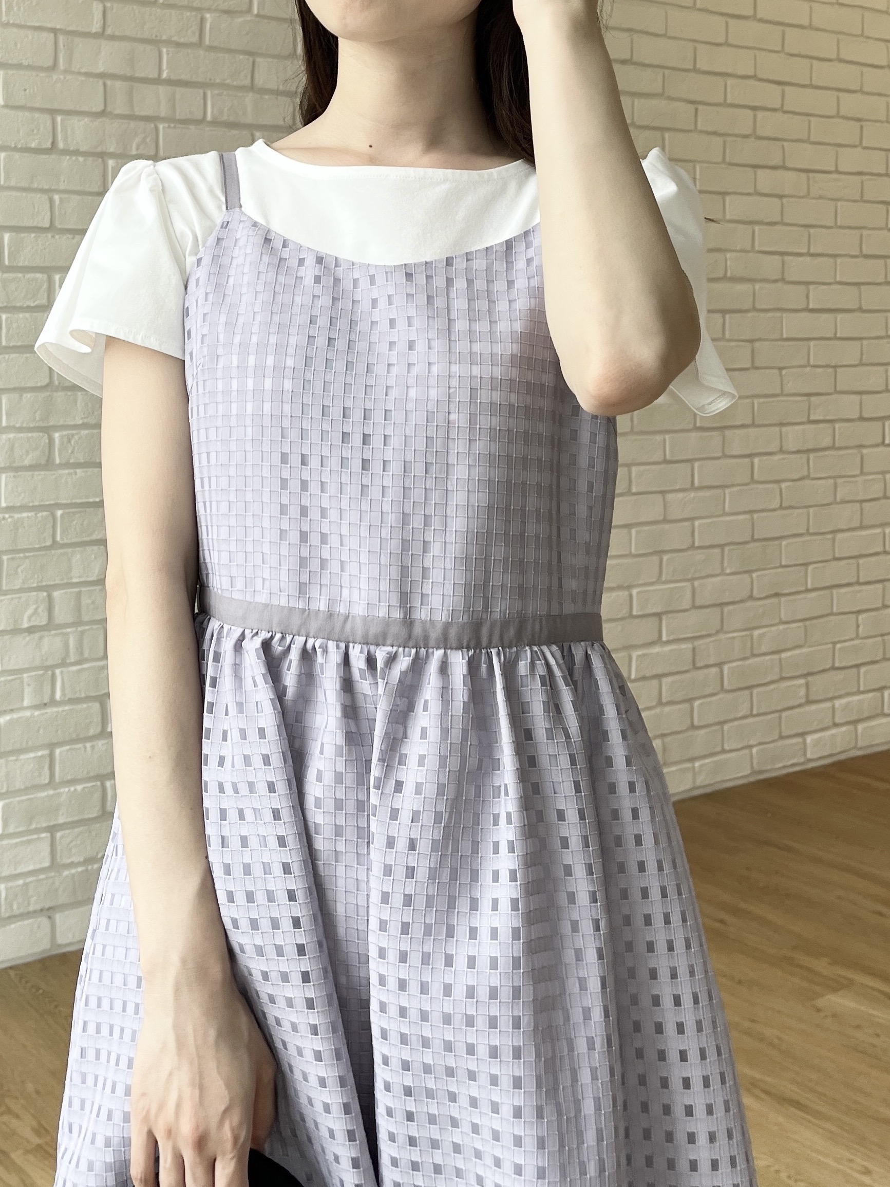 はばさんの「Couture brooch｜【接触冷感・UVカット・洗える】CATプリントTシャツ」を使ったコーディネート