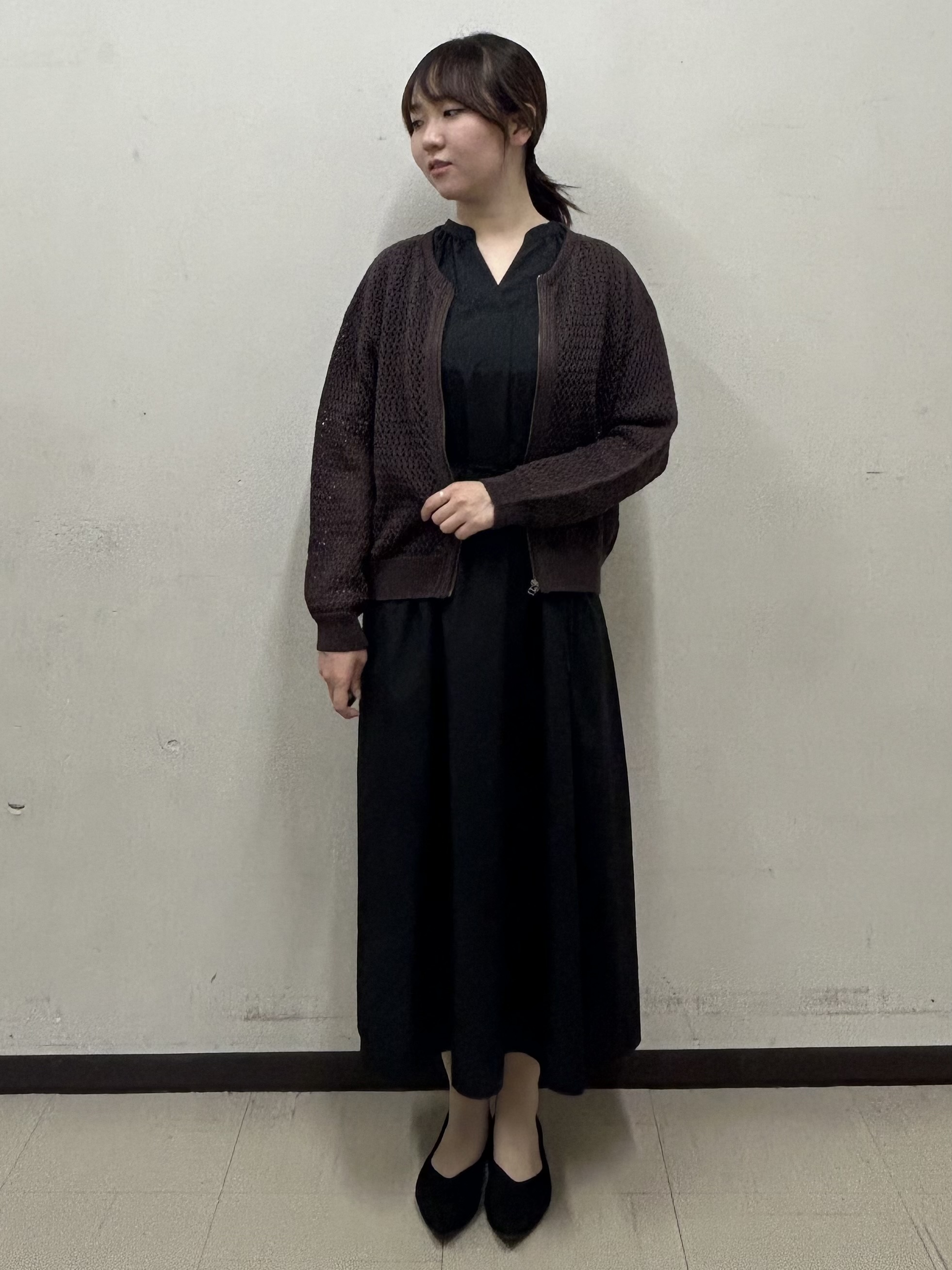 noeさんの「INDIVI｜【撥水／UVカット】ベルト付きワンピース」を使ったコーディネート