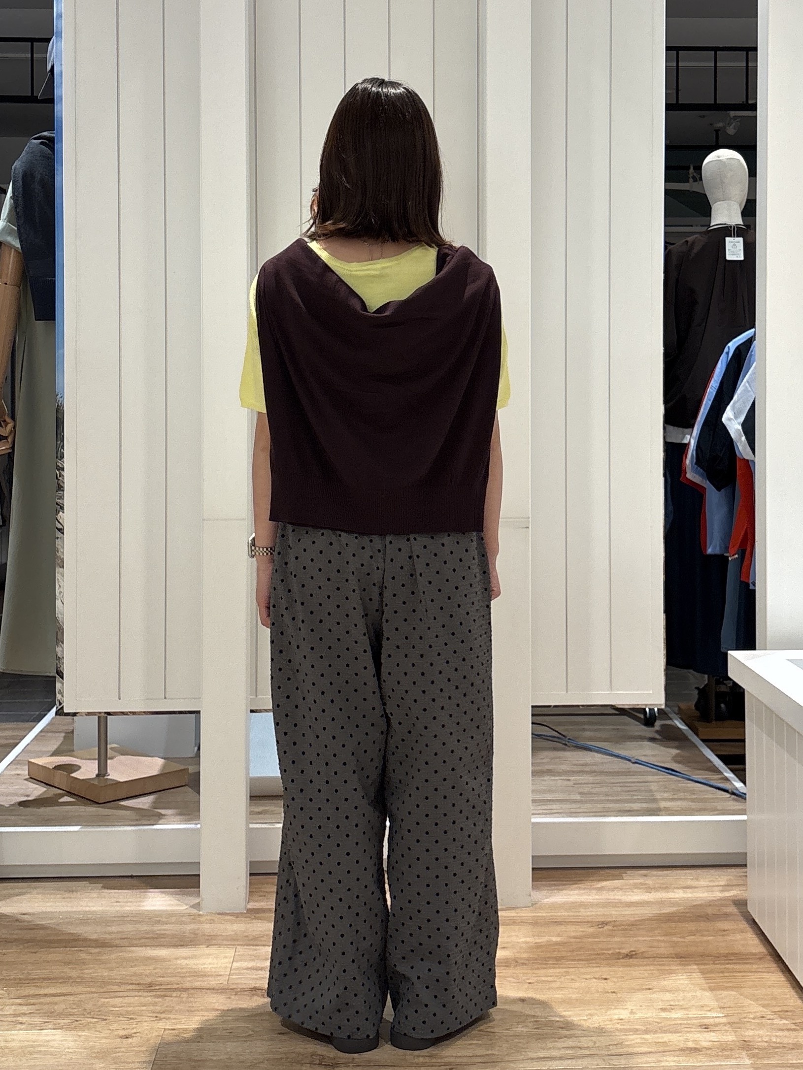 hinakoさんの「Dessin｜【9色展開/接触冷感/UVカット】ドライタッチサマーニットT」を使ったコーディネート