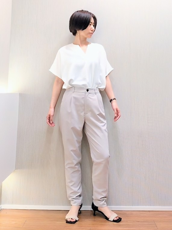 ミズタさんの「UNTITLED｜【程よいシアー感/洗える】エアリーバイオジャケット」を使ったコーディネート