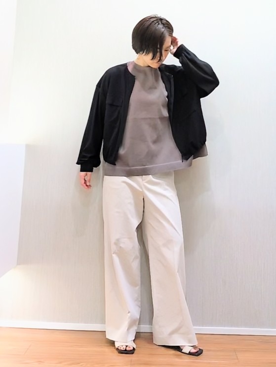 ミズタさんの「UNTITLED｜【古畑星夏さん着用/洗える】シアーブルゾン」を使ったコーディネート