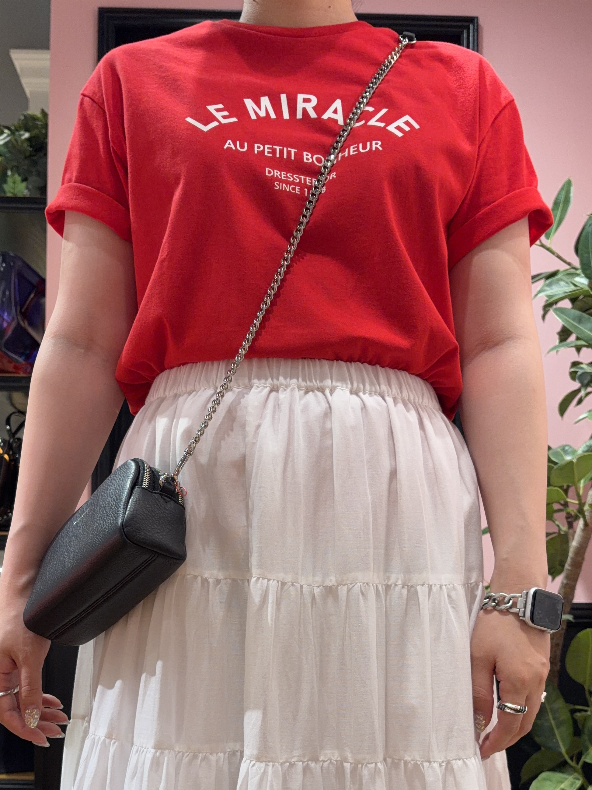 SAKAIさんの「DRESSTERIOR｜ル ミラクルロゴT」を使ったコーディネート