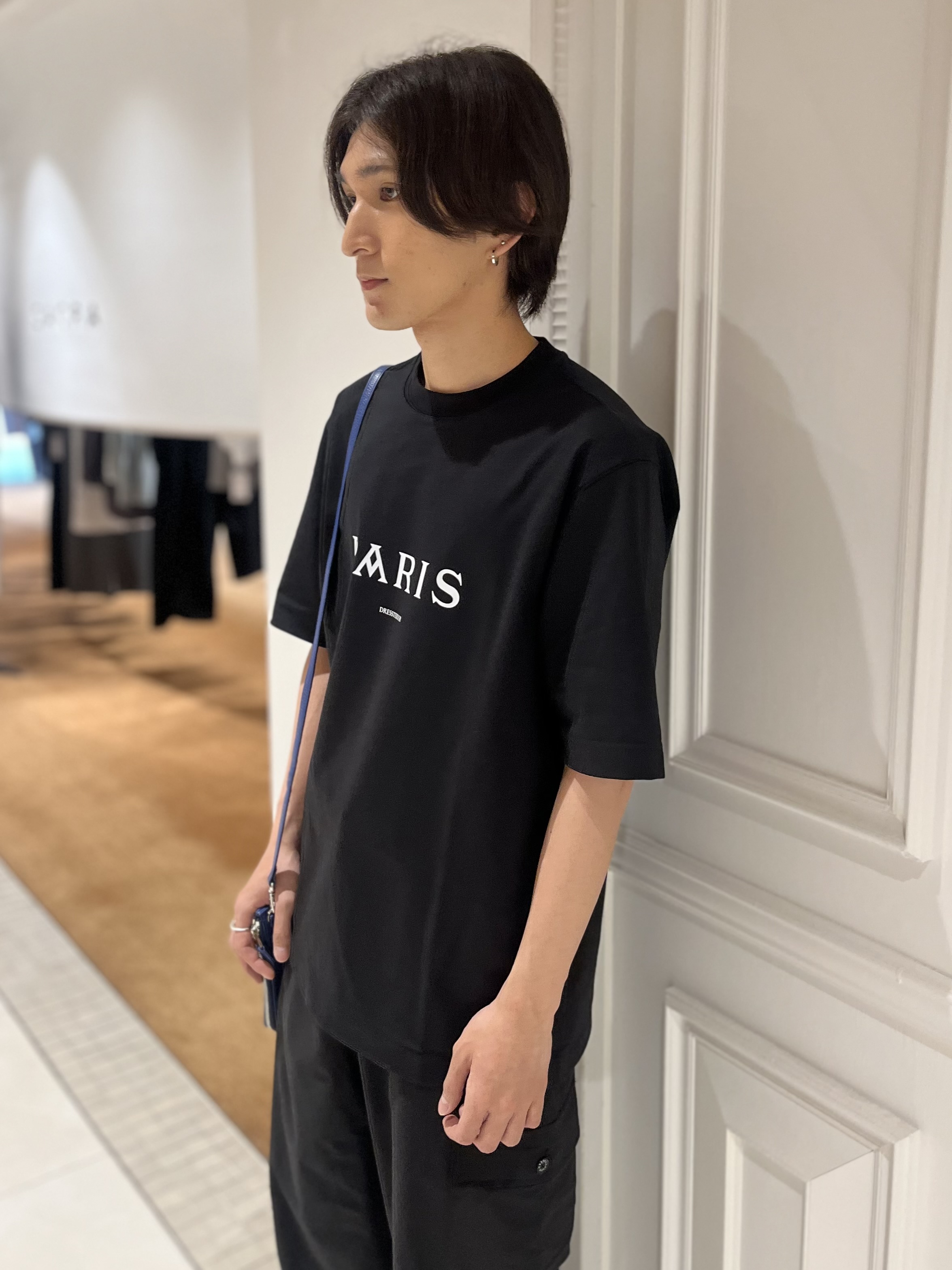 Watanabeさんの「DRESSTERIOR｜【接触冷感／UVカット／抗菌防臭／しわ防止】クールデオドラント ロゴTシャツ」を使ったコーディネート