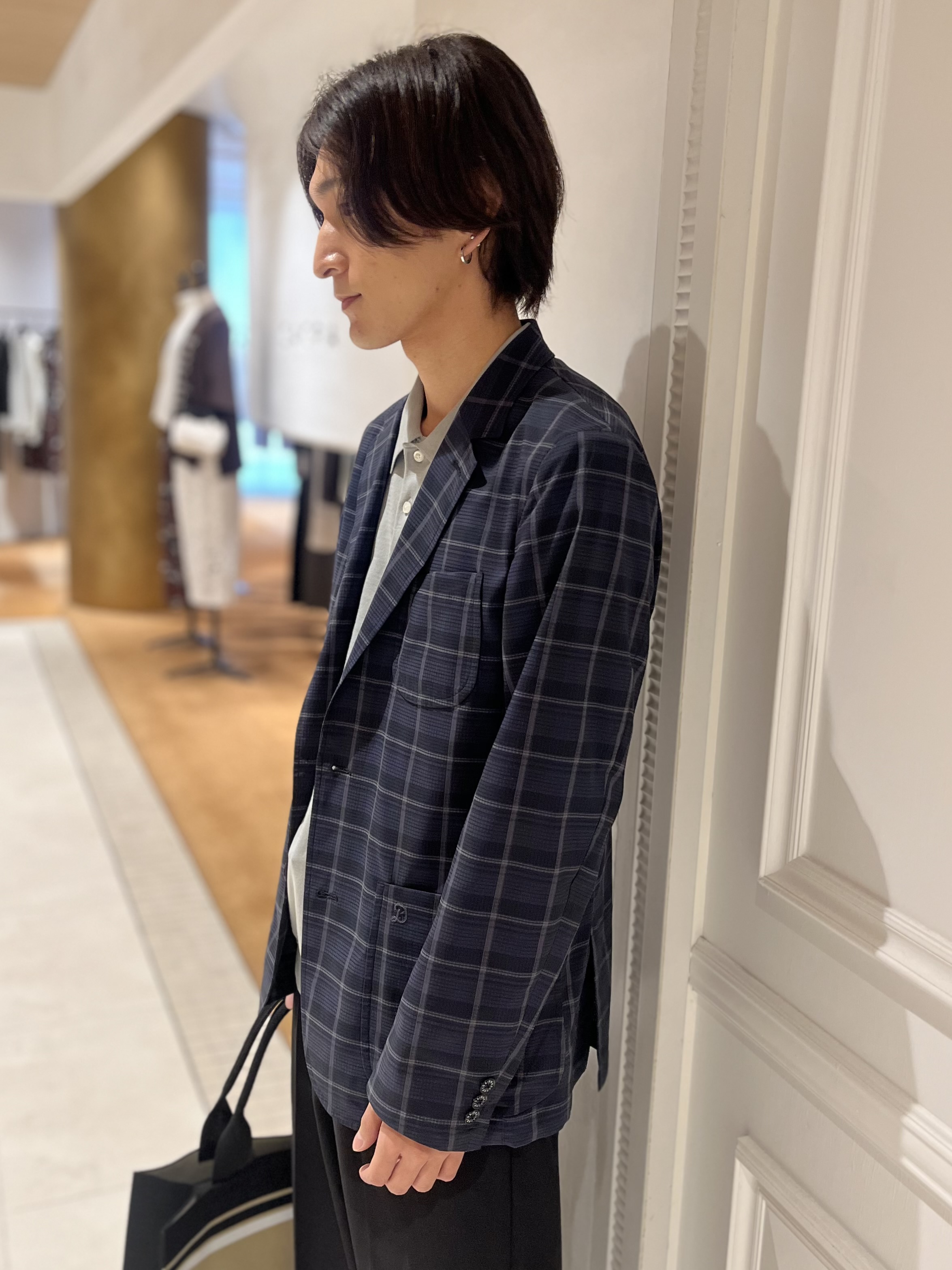 Watanabeさんの「DRESSTERIOR｜【セットアップ可/ウォッシャブル/高通気性】DotAir チェックジャケット」を使ったコーディネート