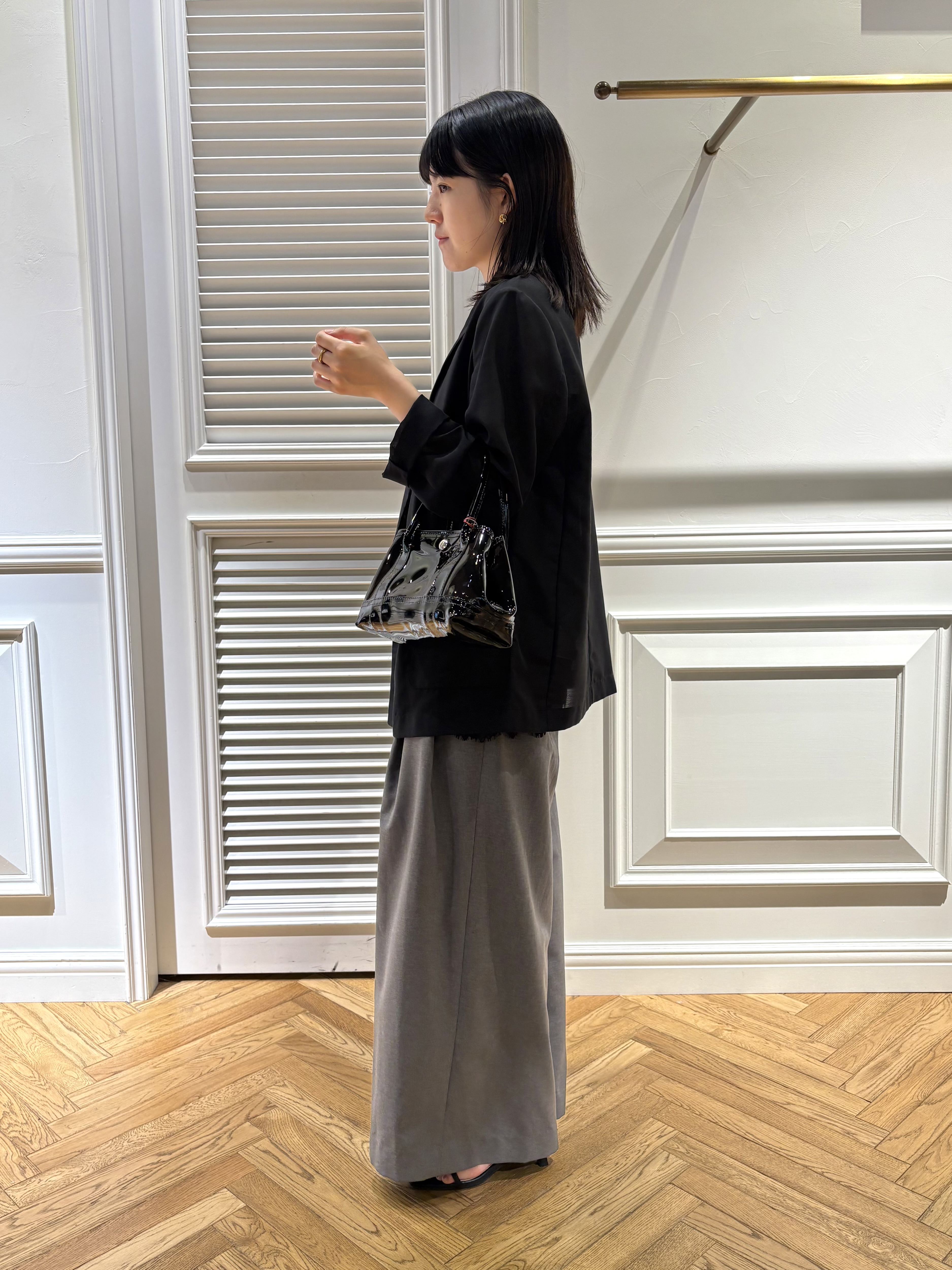 cocoさんの「DRESSTERIOR｜【接触冷感/防シワ機能/ウォッシャブル】クールタッチ リネンブレンドシアージャケット」を使ったコーディネート