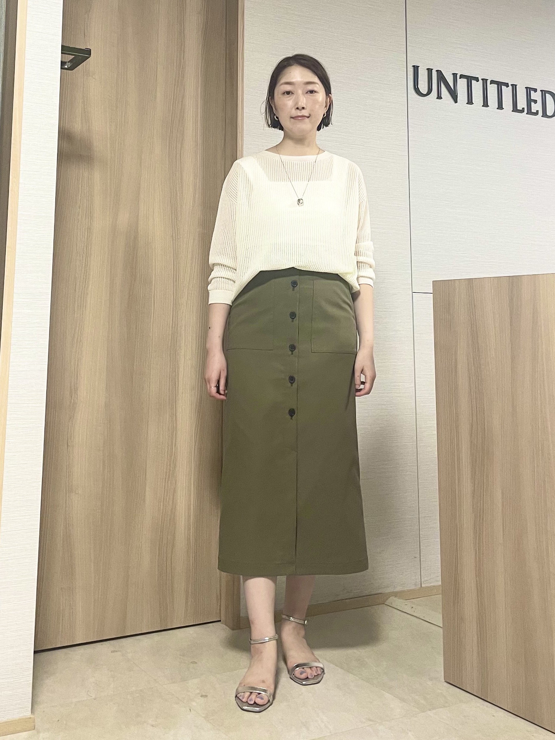 aliceさんの「UNTITLED｜シアーメッシュニット」を使ったコーディネート