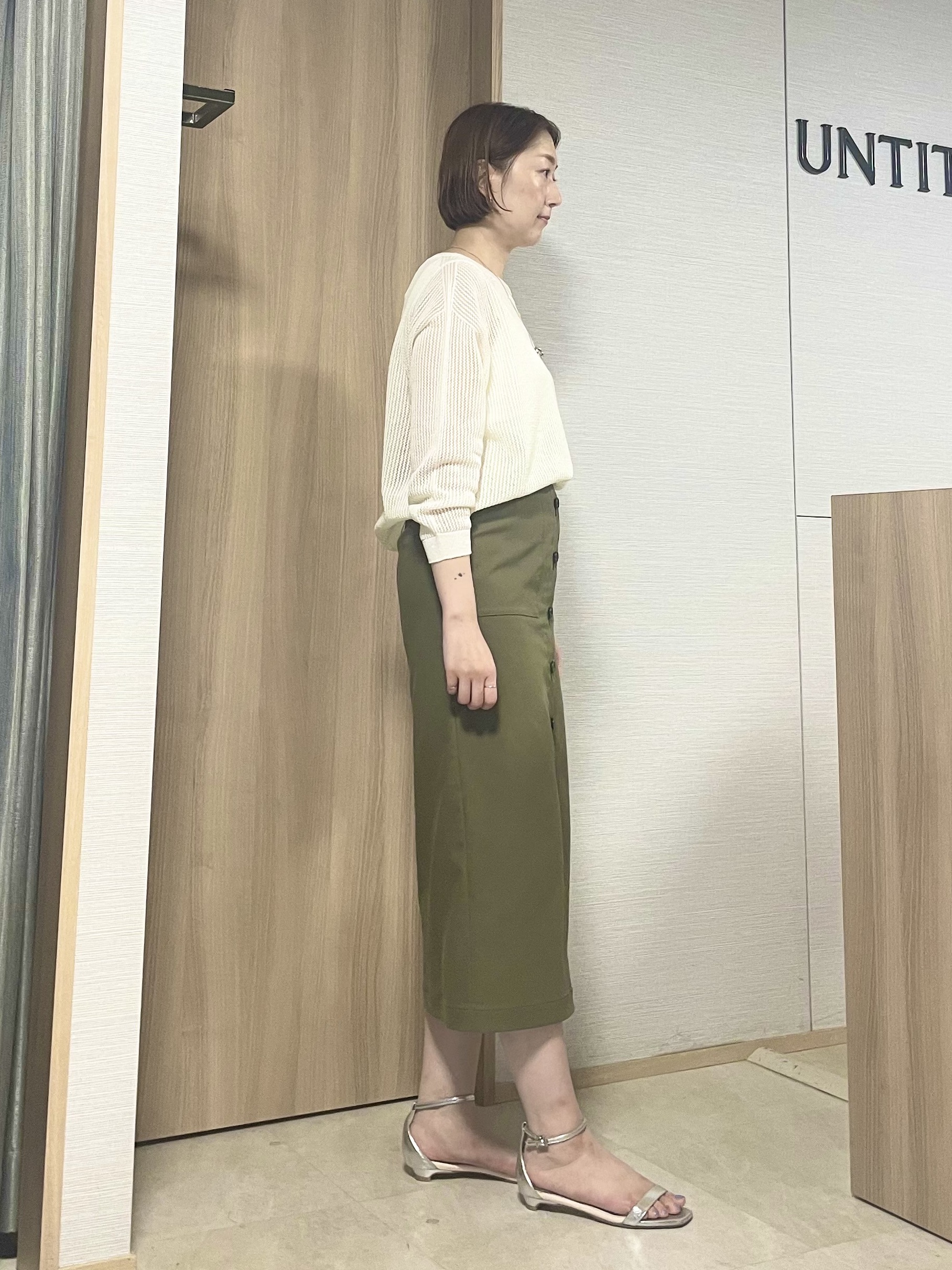 aliceさんの「UNTITLED｜シアーメッシュニット」を使ったコーディネート