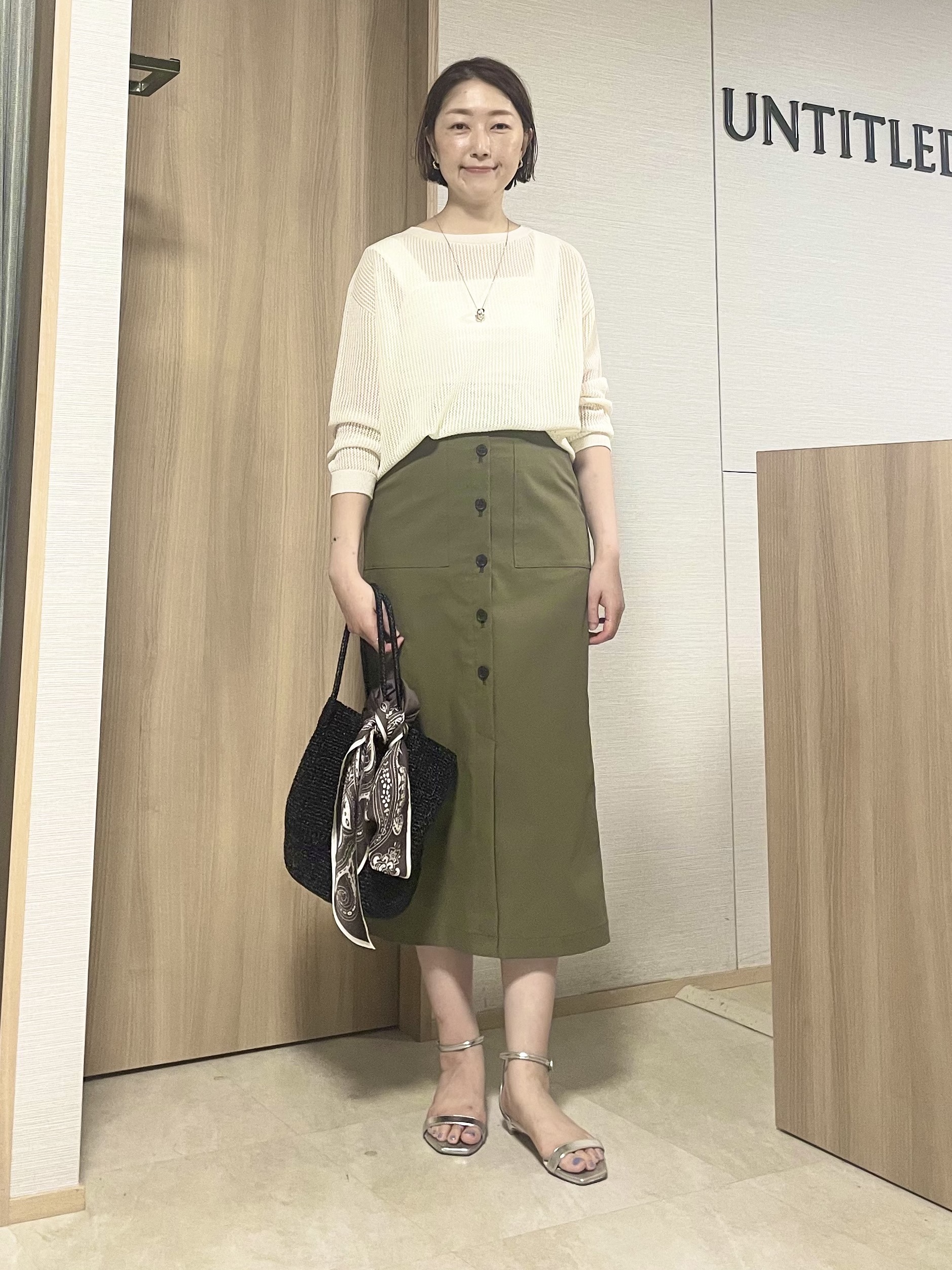 aliceさんの「UNTITLED｜シアーメッシュニット」を使ったコーディネート