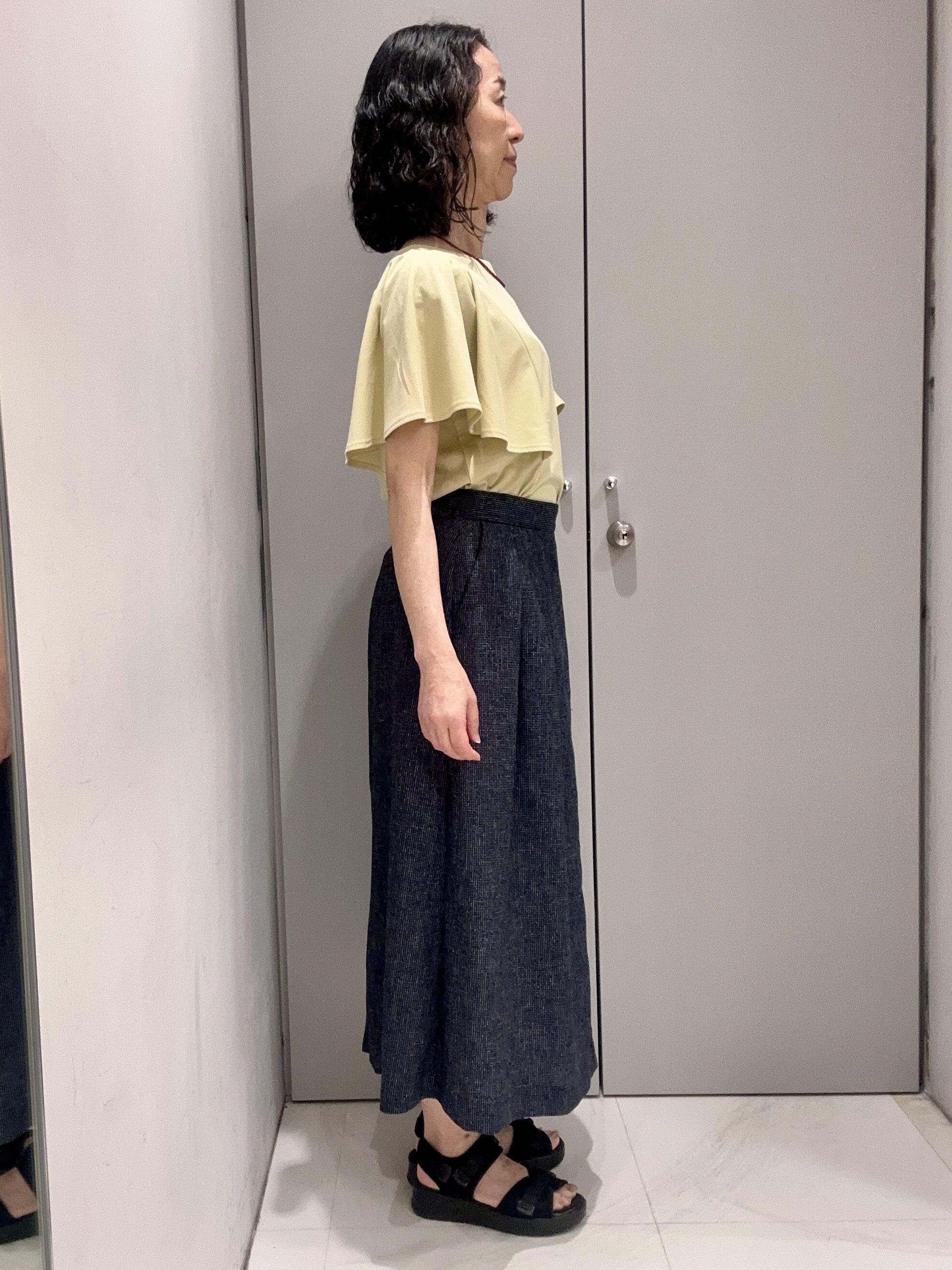 Kouさんの「Reflect｜【UVカット／接触冷感／吸水速乾】フレアスリーブトップス」を使ったコーディネート