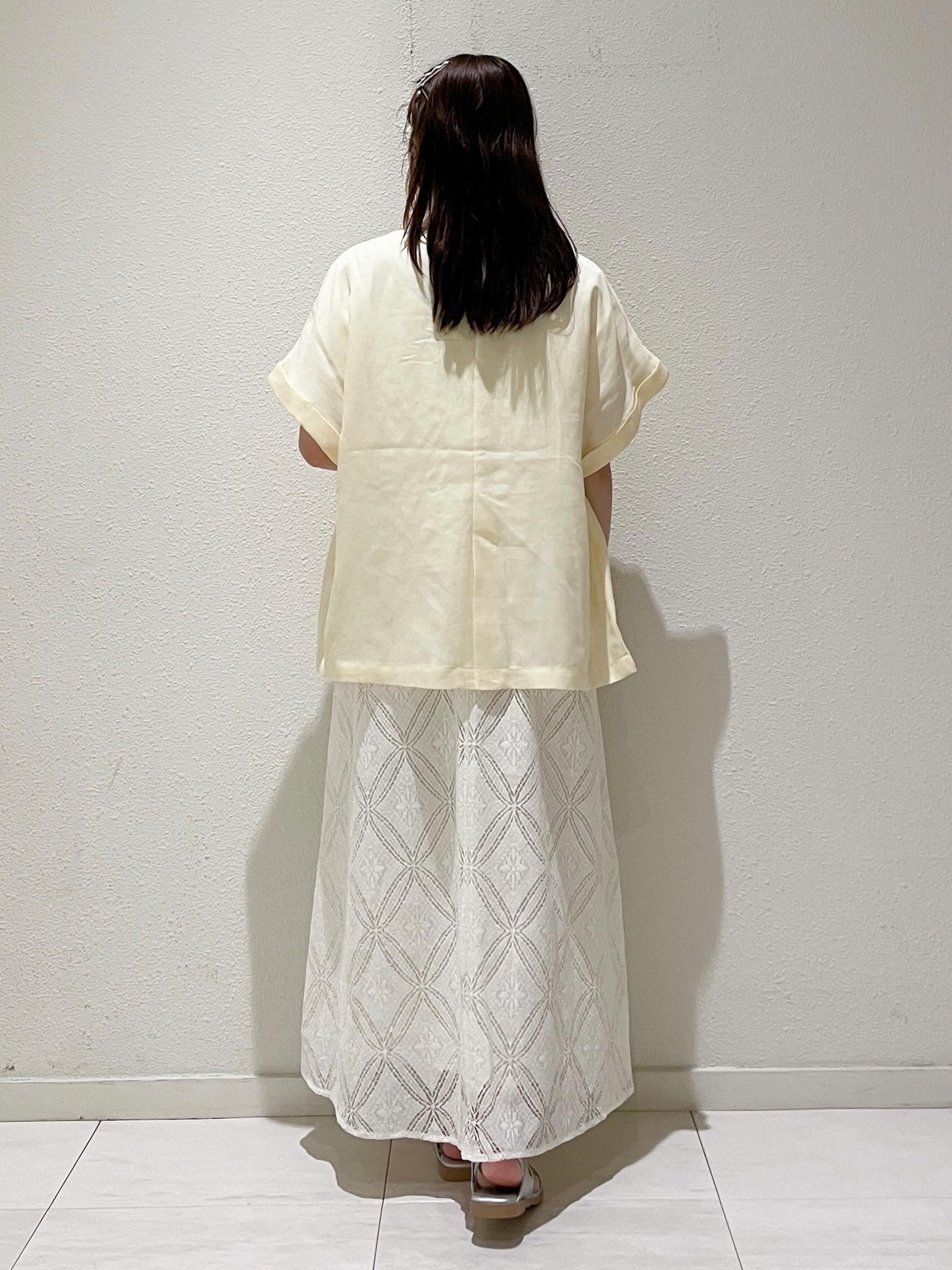 haruさんの「grove｜【UVカット/接触冷感】プリントアソート5分袖Tシャツ」を使ったコーディネート