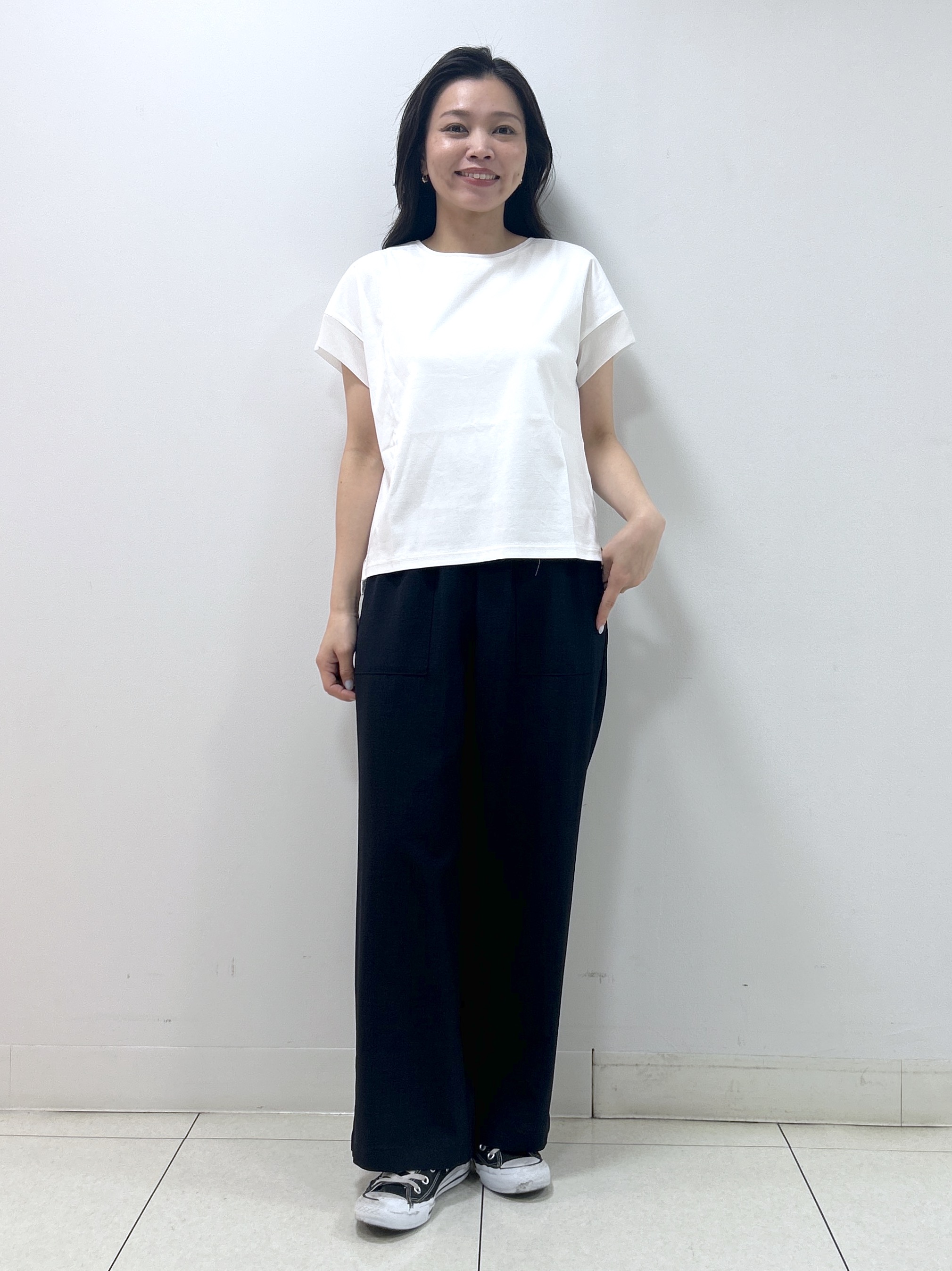 Kaiさんの「Dessin｜【UVカット/接触冷感】美光沢カットソー」を使ったコーディネート