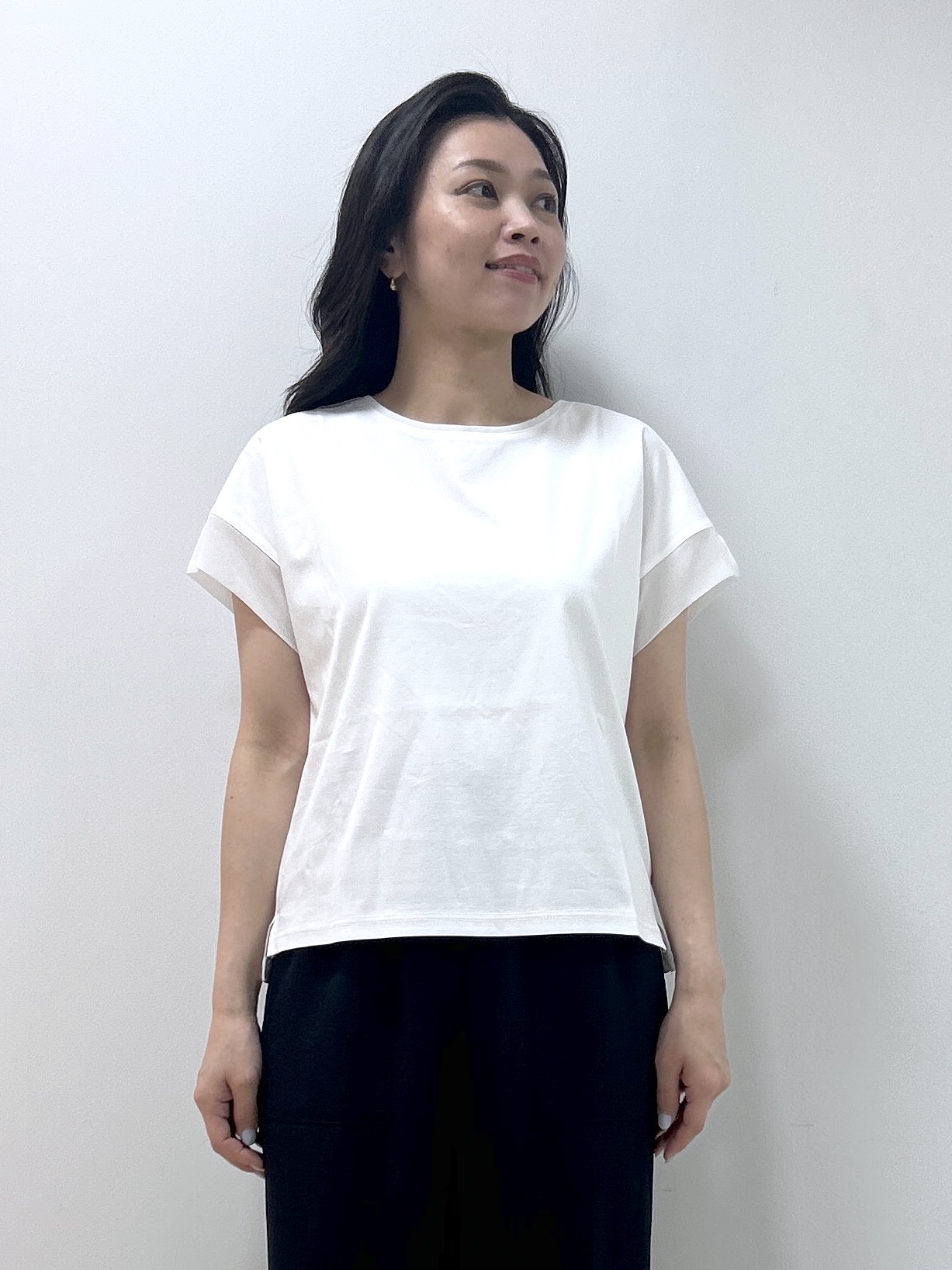 Kaiさんの「Dessin｜【UVカット/接触冷感】美光沢カットソー」を使ったコーディネート