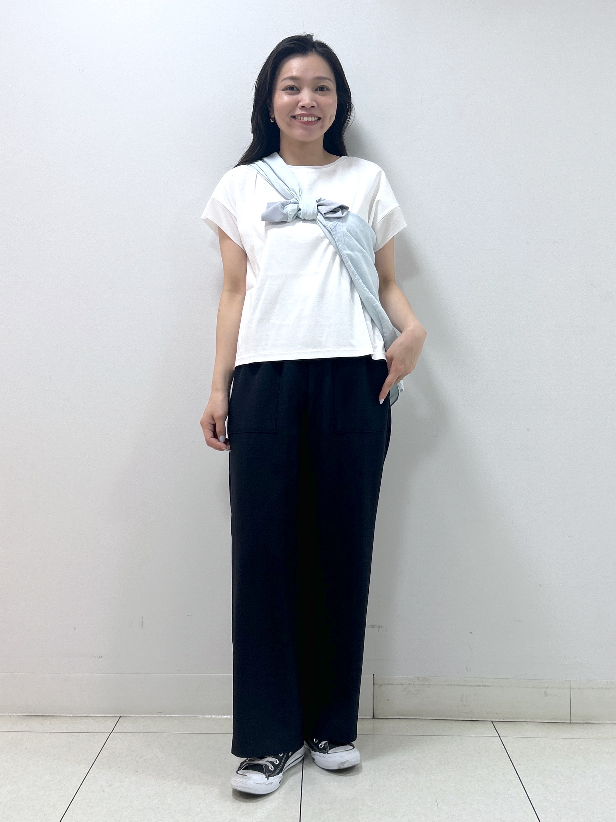 Kaiさんの「Dessin｜【UVカット/接触冷感】美光沢カットソー」を使ったコーディネート