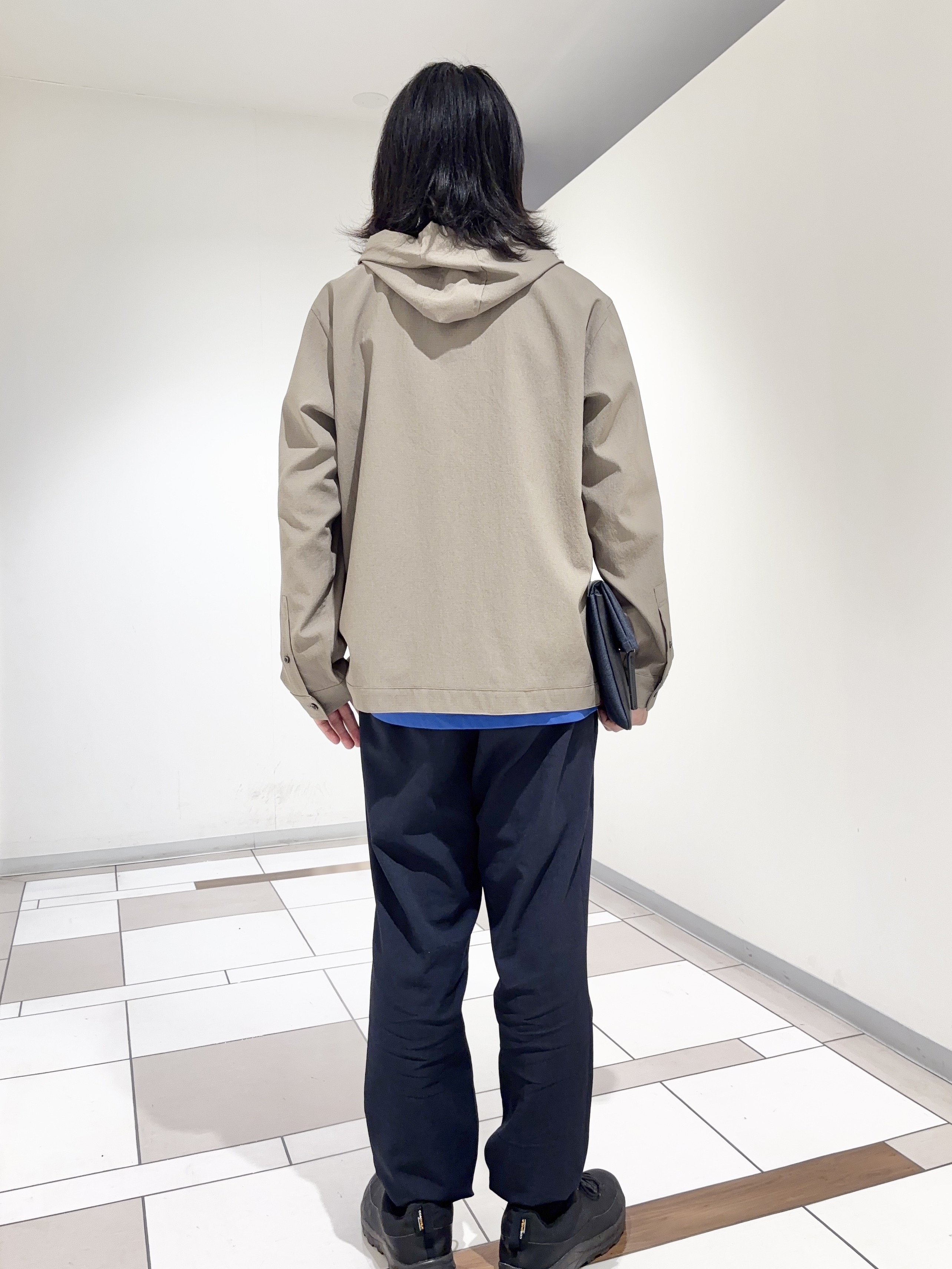及川さんの「TAKEO KIKUCHI｜【撥水・洗える・シワになりにくい】 リランチェ（R） フードブルゾン」を使ったコーディネート